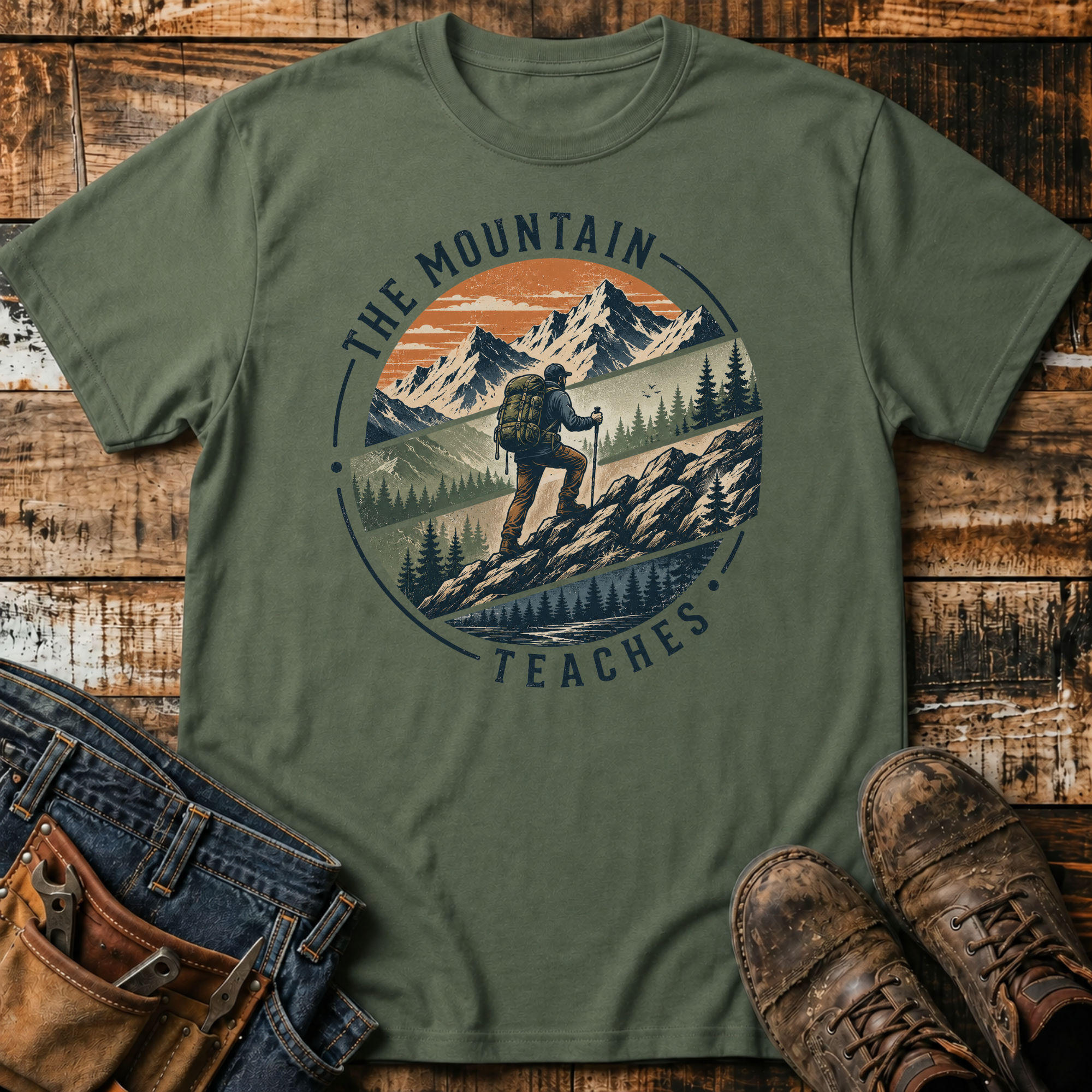 The Mountain Teaches T-Shirt