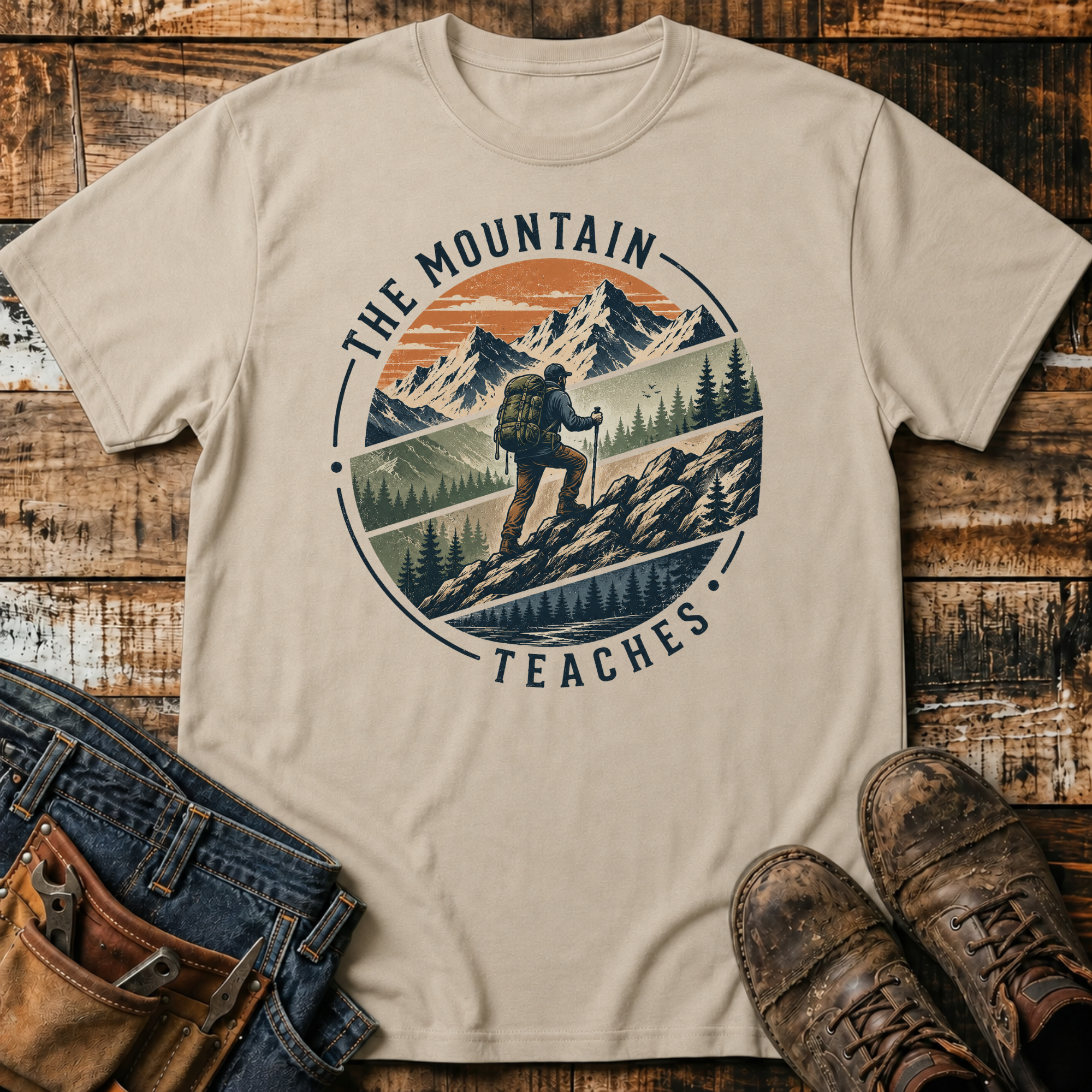 The Mountain Teaches T-Shirt