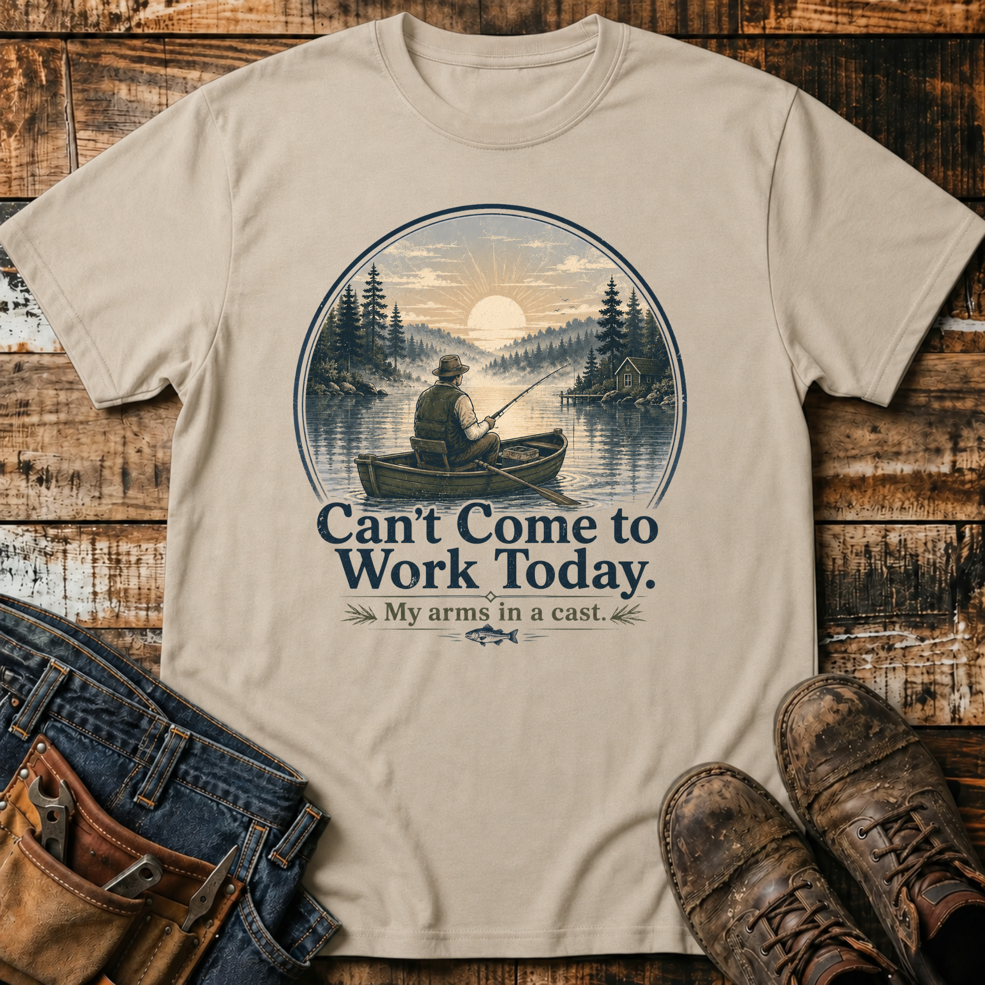 Can't Come to Work Today. My Arms in a Cast T-Shirt
