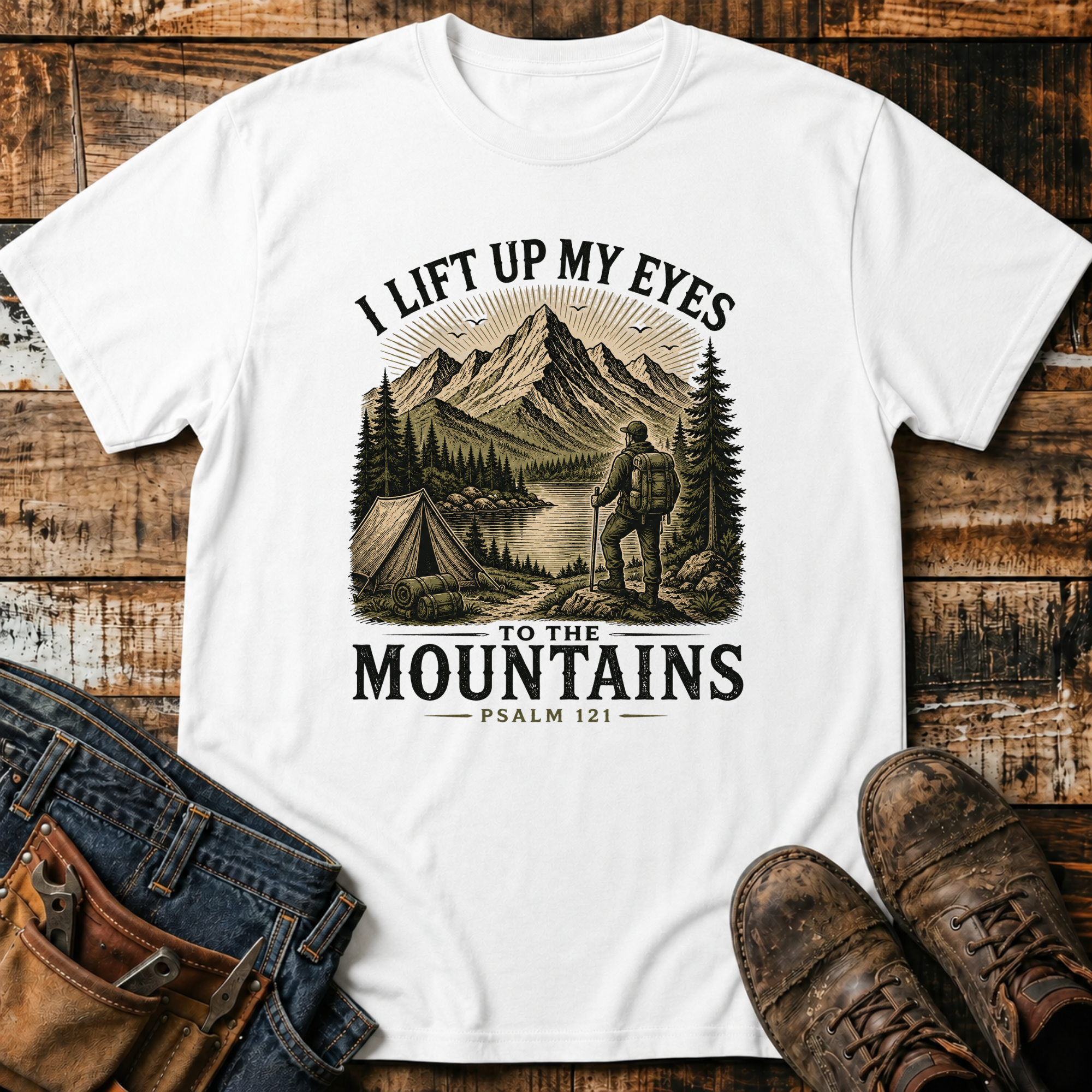 I Lift Up My Eyes to the Mountains T-Shirt
