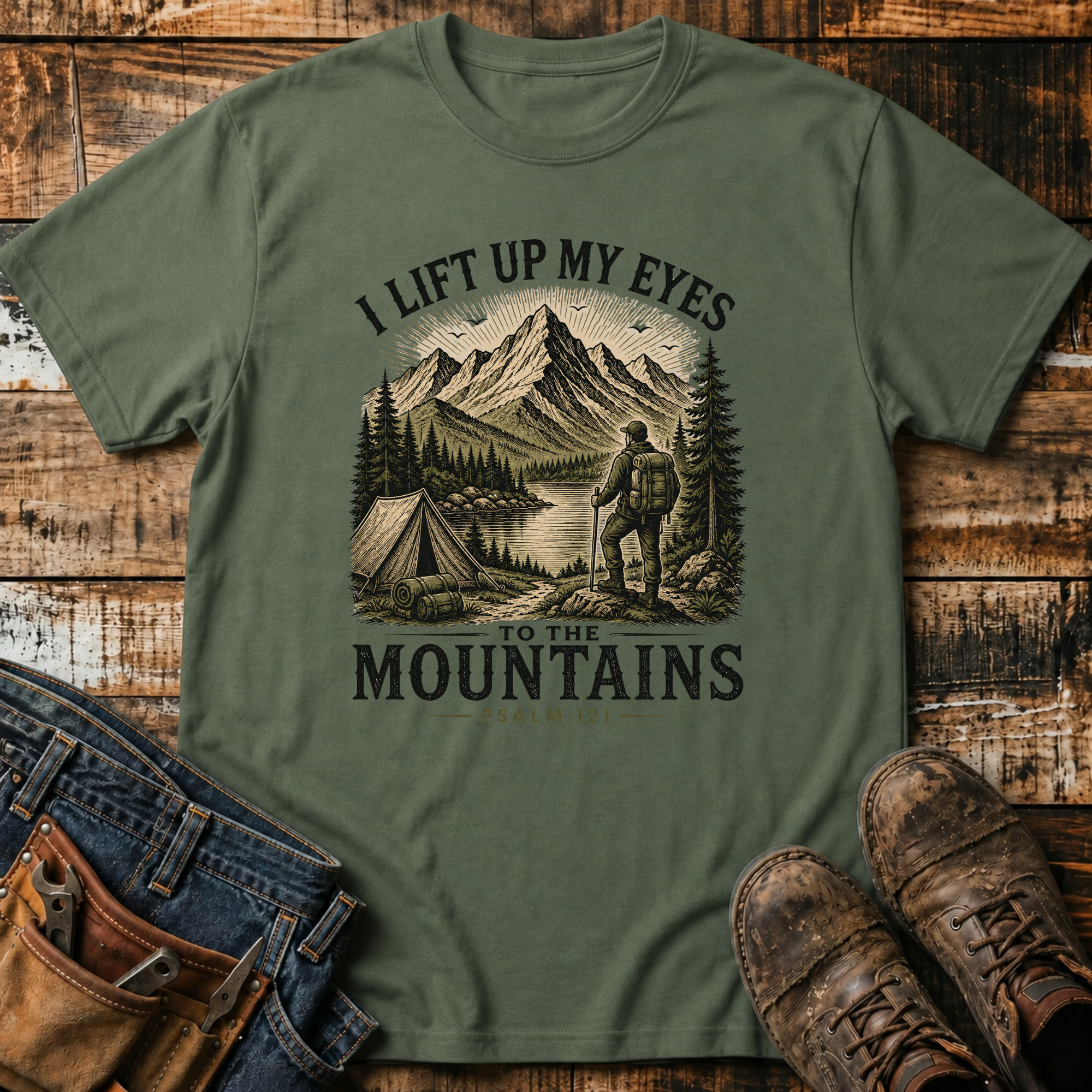 I Lift Up My Eyes to the Mountains T-Shirt