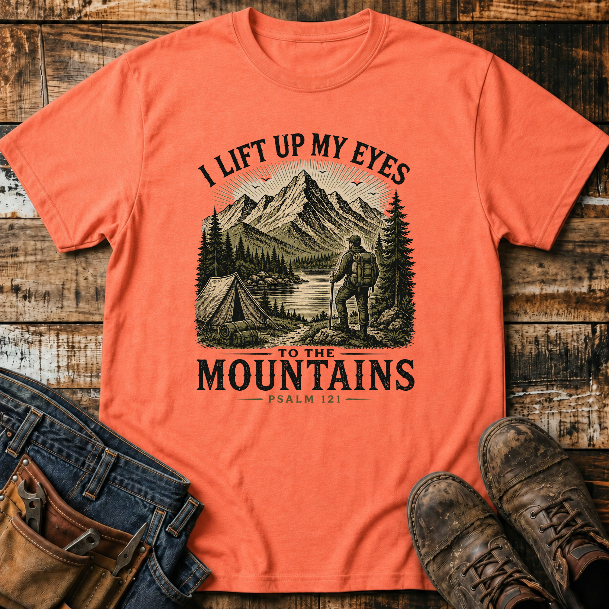 I Lift Up My Eyes to the Mountains T-Shirt
