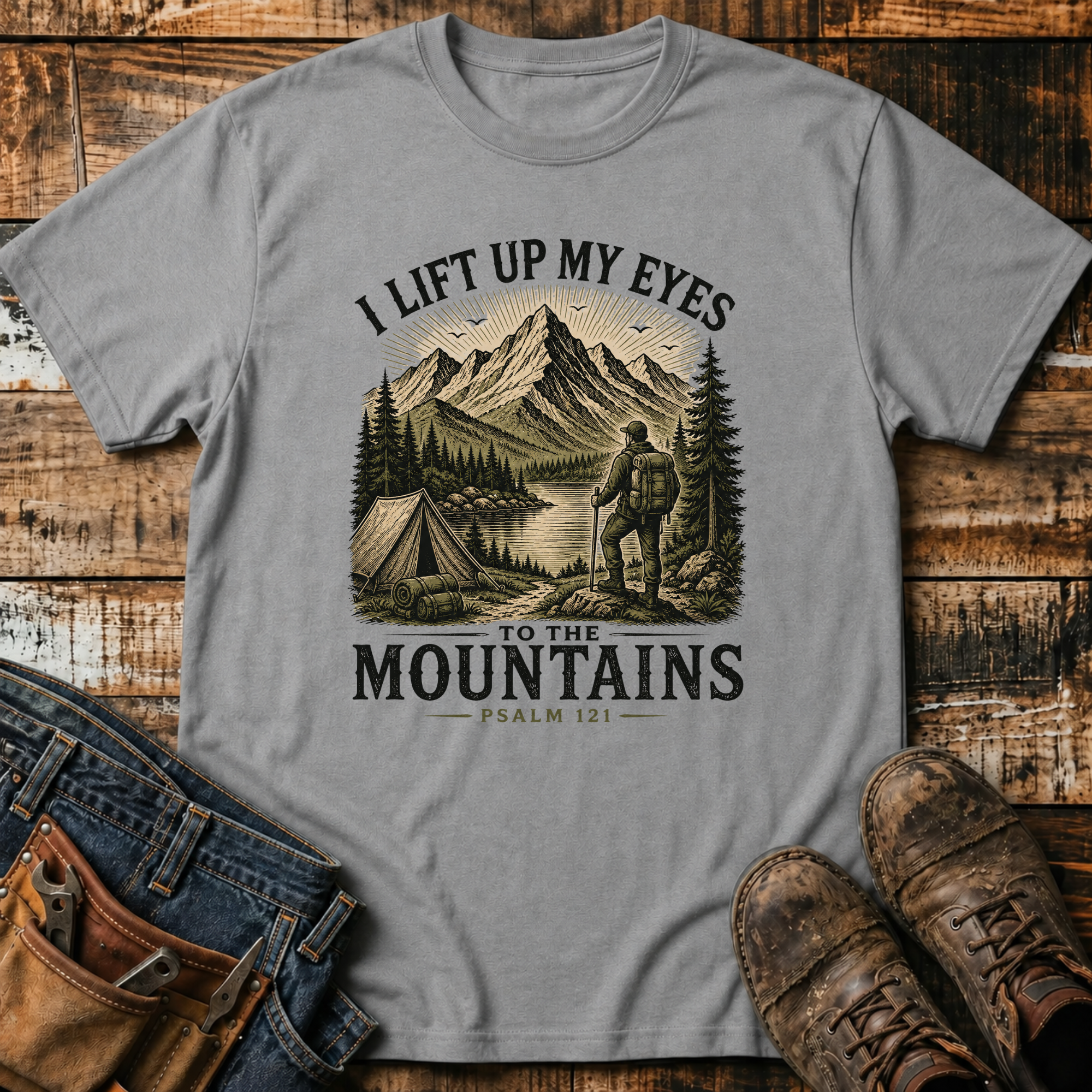 I Lift Up My Eyes to the Mountains T-Shirt