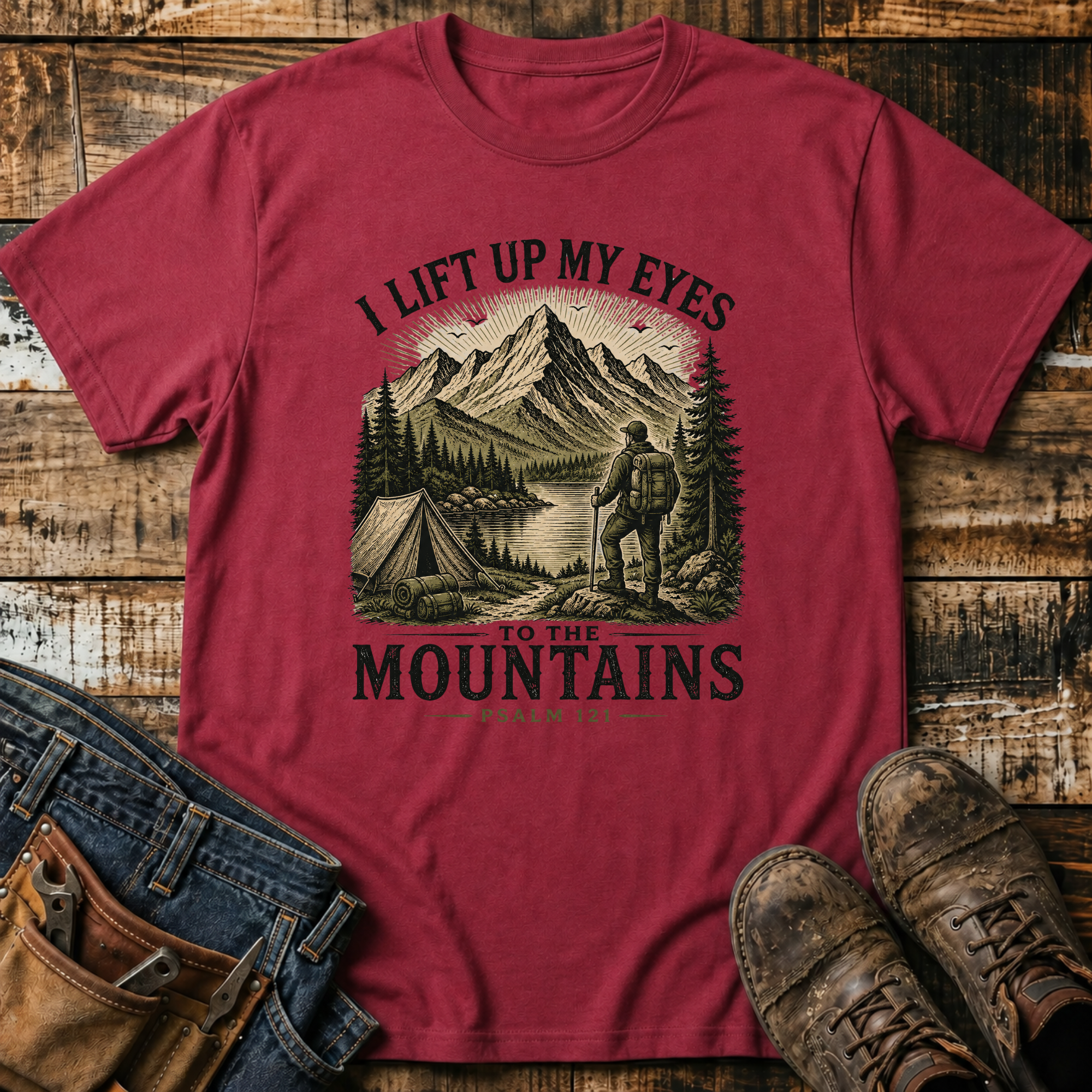 I Lift Up My Eyes to the Mountains T-Shirt