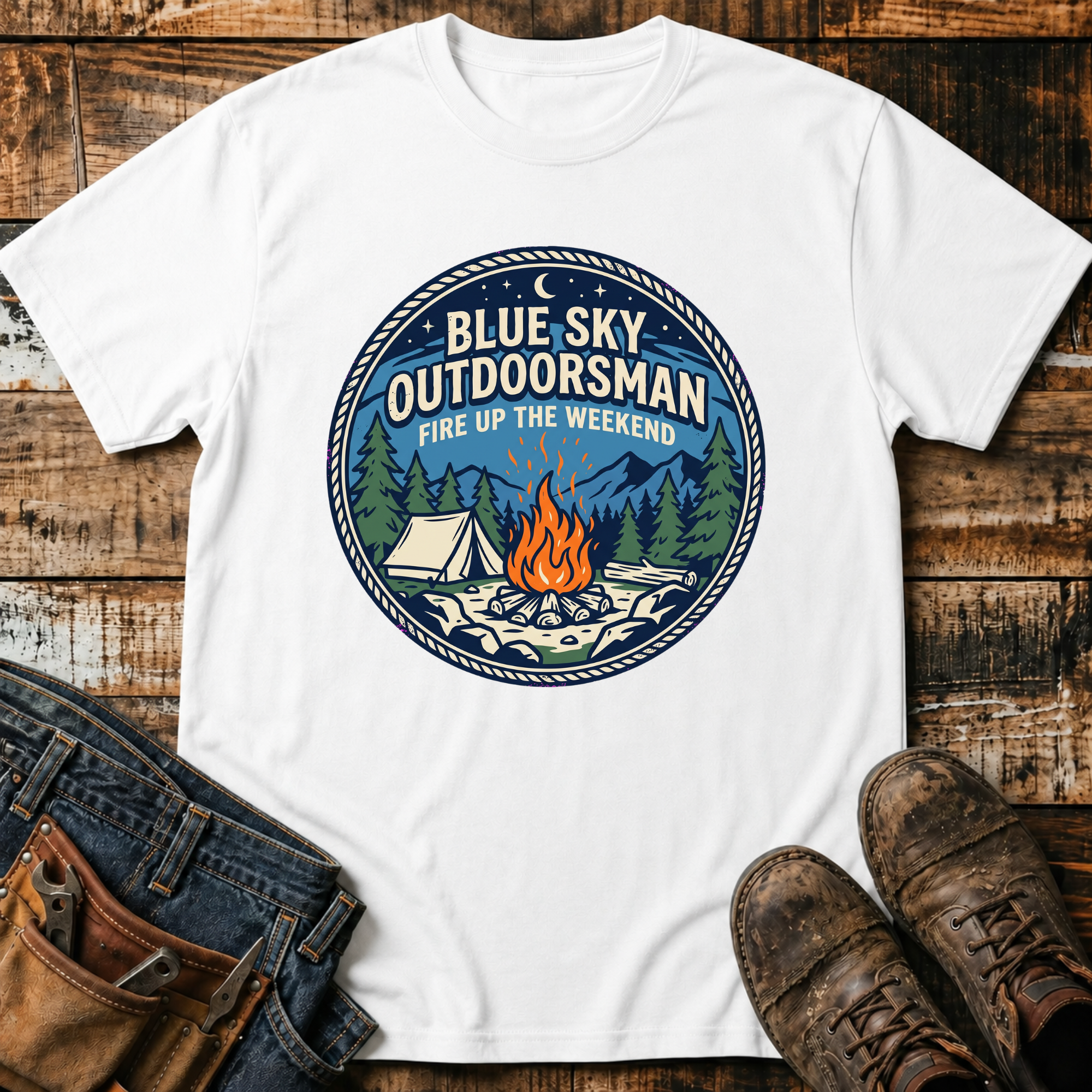 Outdoorsman Camping T-Shirt