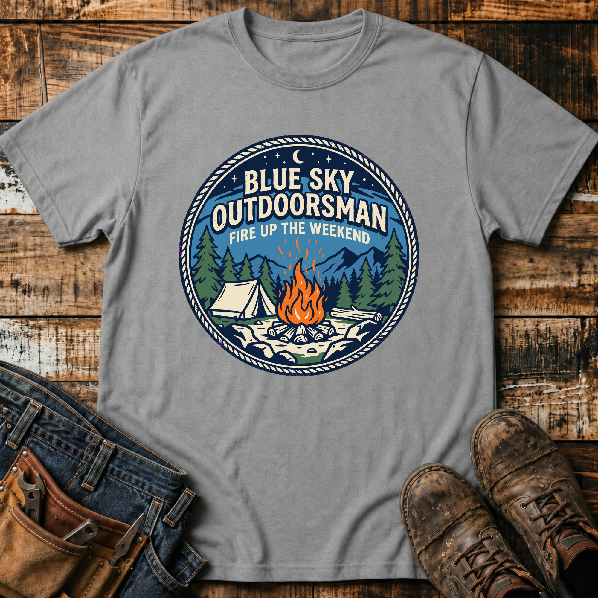 Outdoorsman Camping T-Shirt