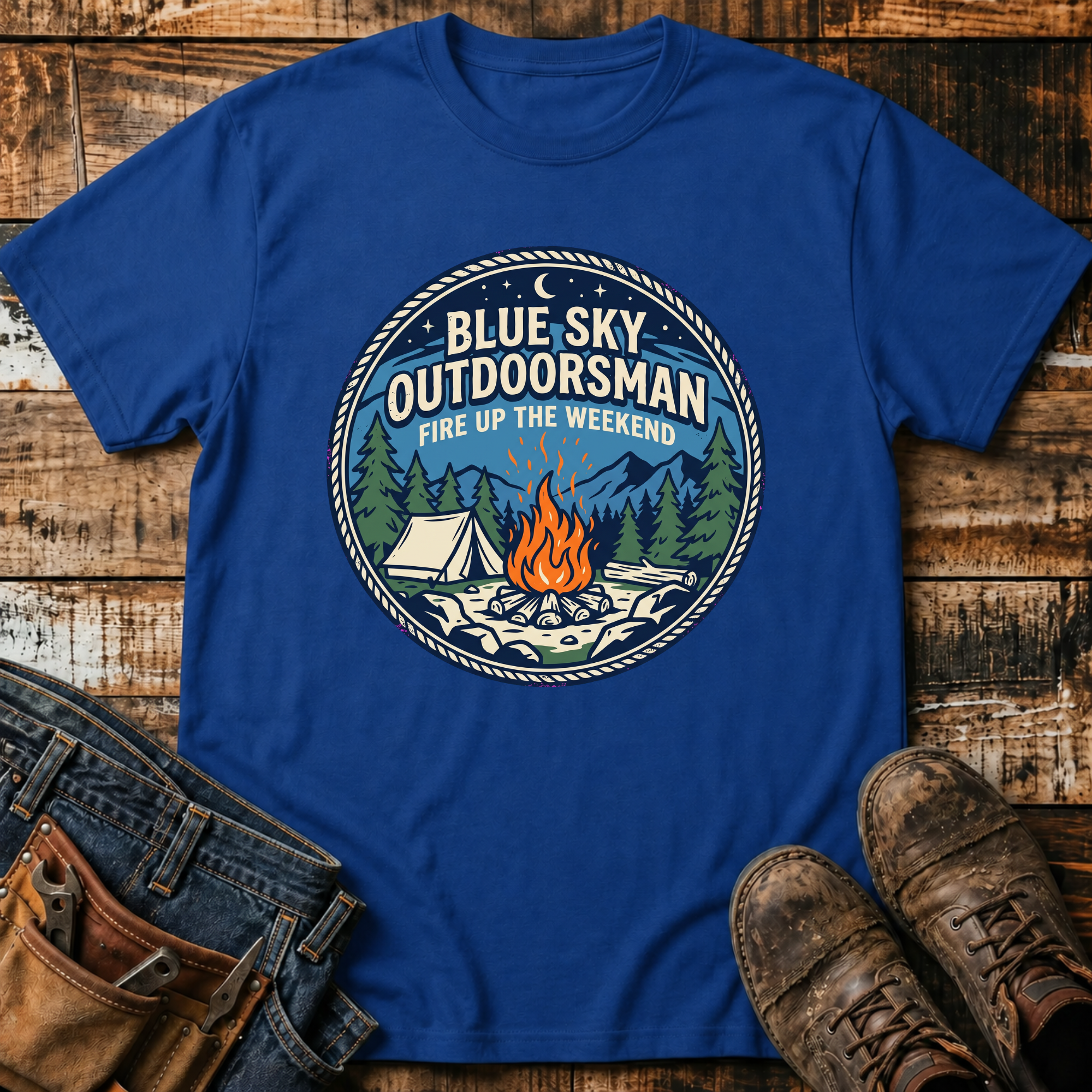 Outdoorsman Camping T-Shirt