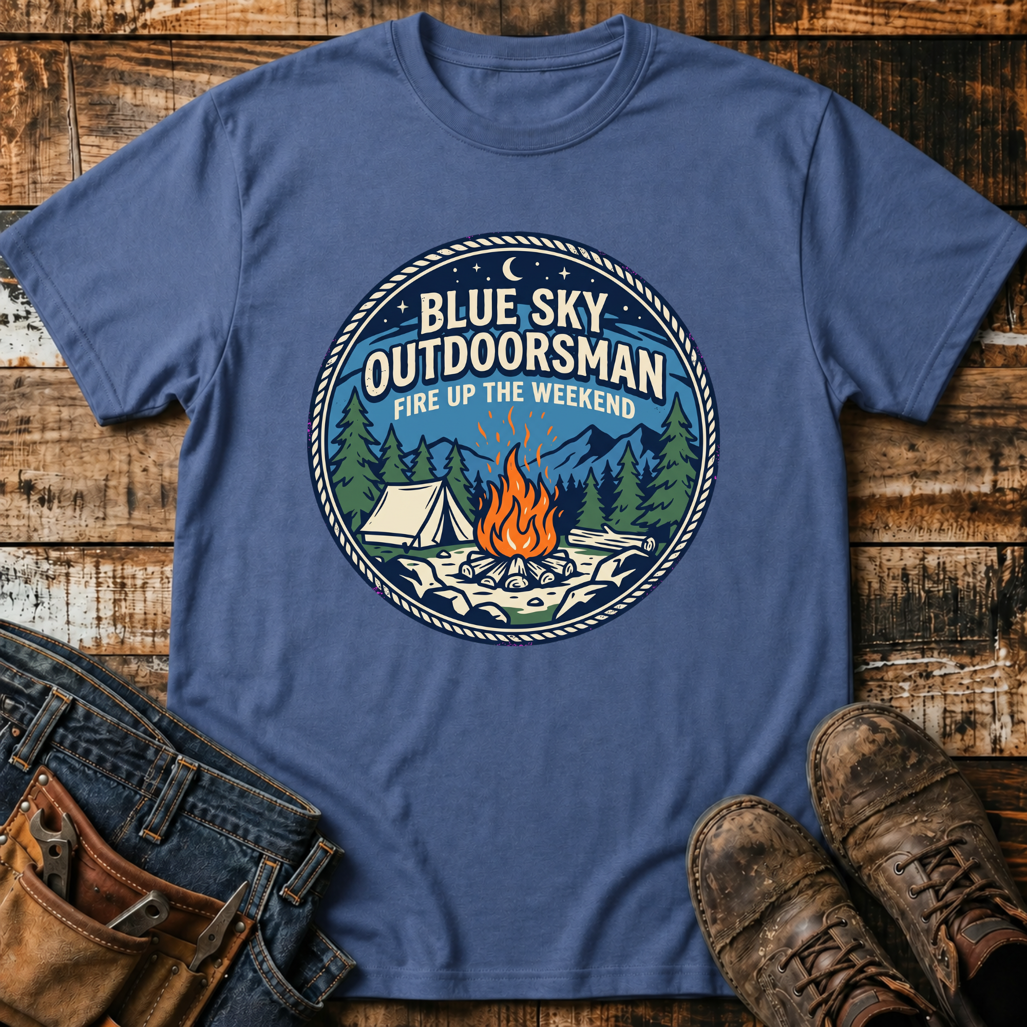Outdoorsman Camping T-Shirt