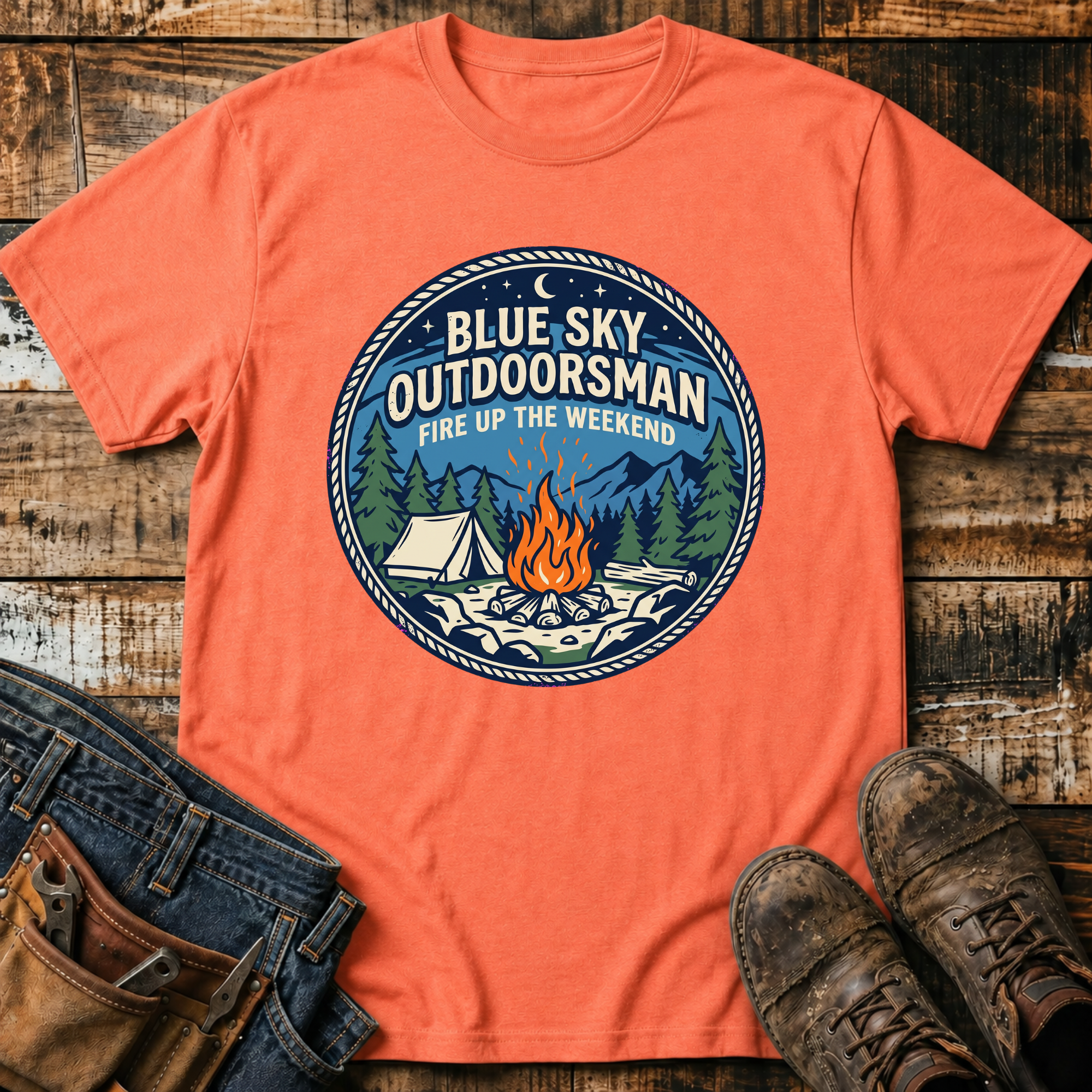 Outdoorsman Camping T-Shirt