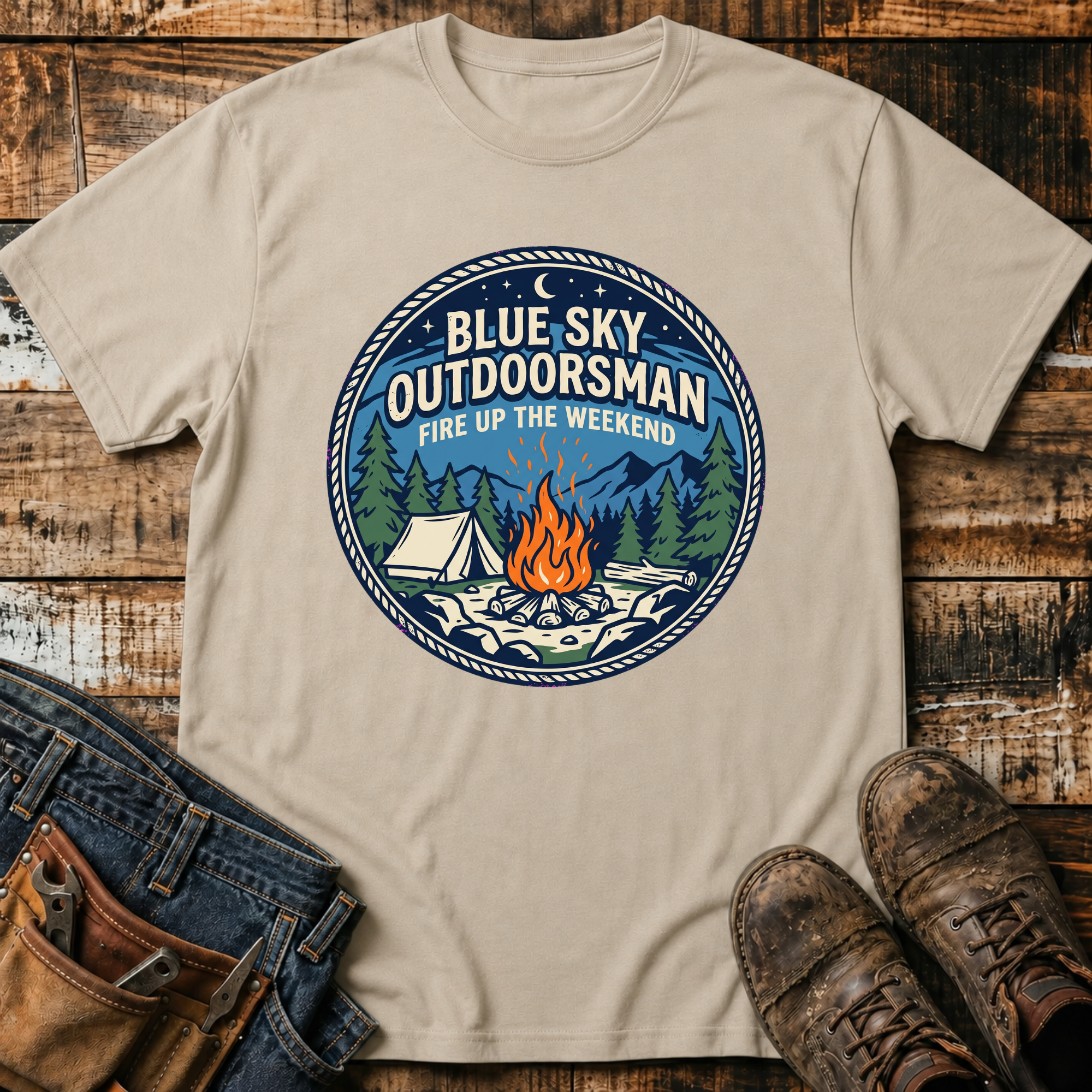 Outdoorsman Camping T-Shirt