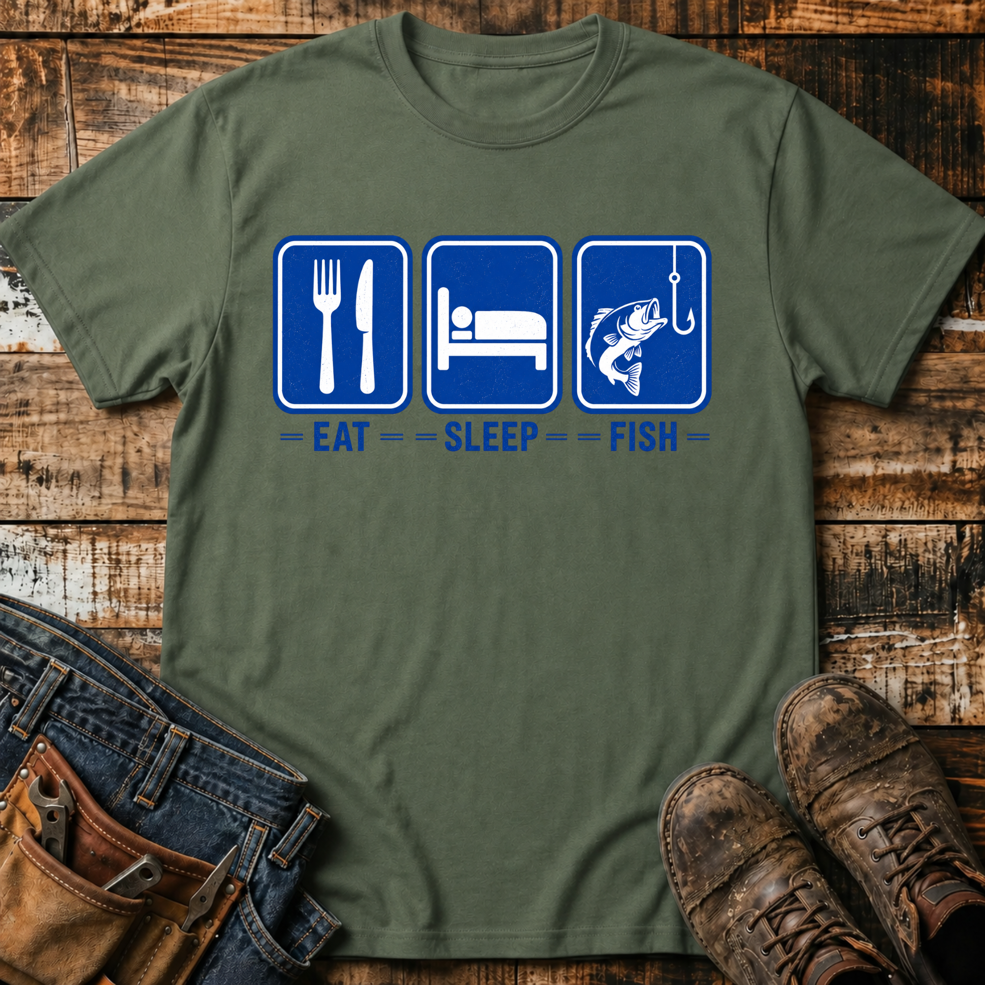 Eat Sleep Fish T-Shirt