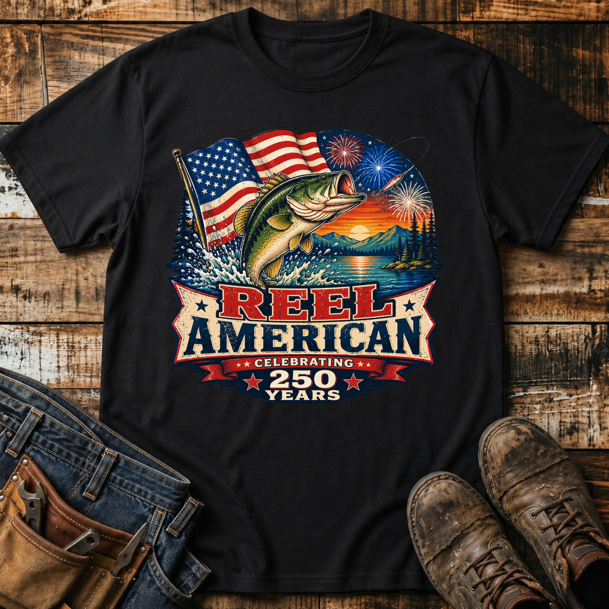 Reel American Fishing T-Shirt