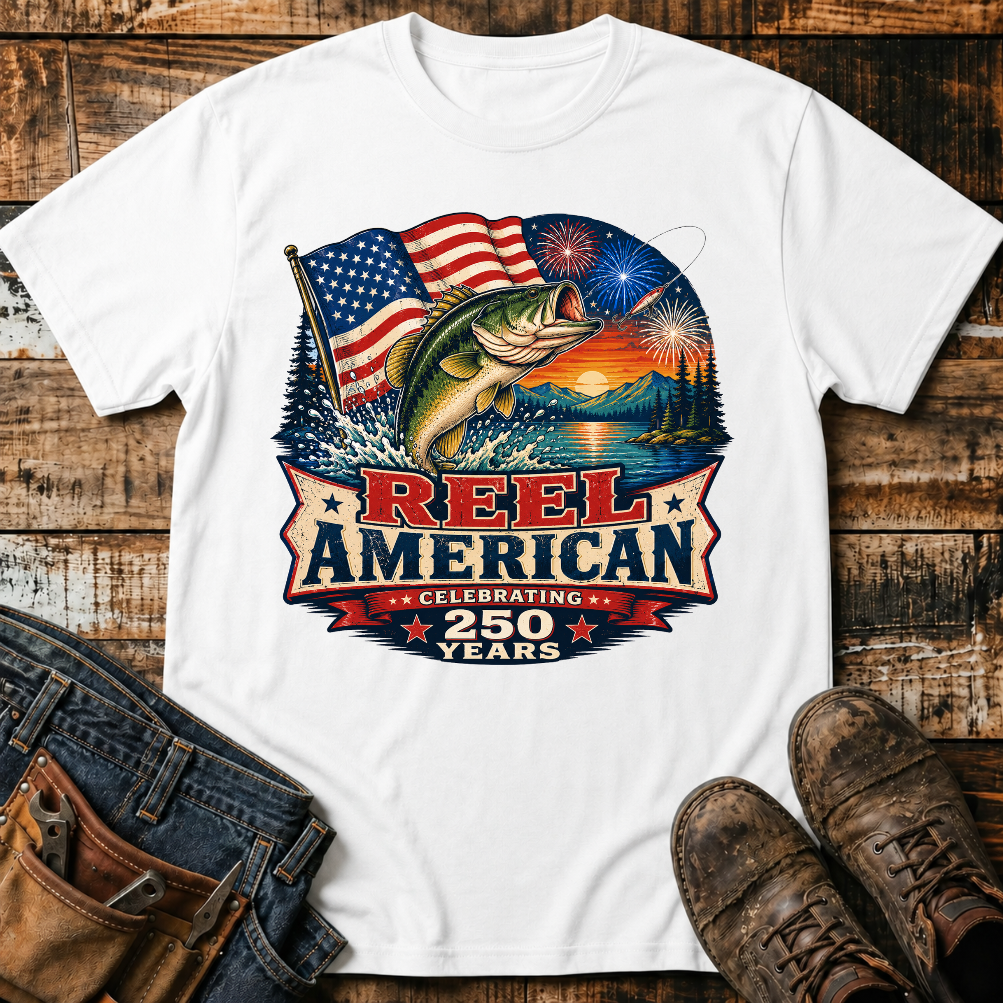 Reel American Fishing T-Shirt