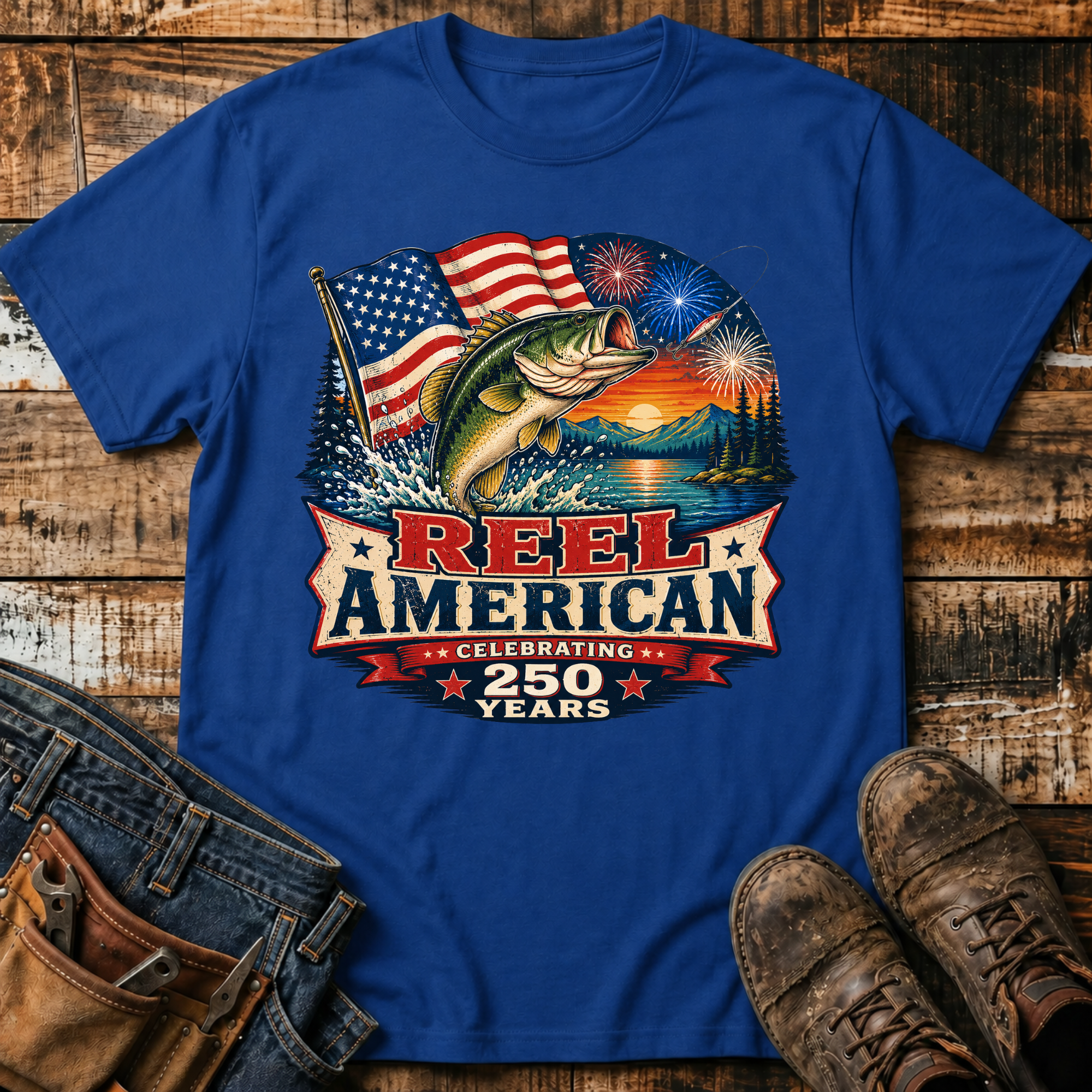 Reel American Fishing T-Shirt