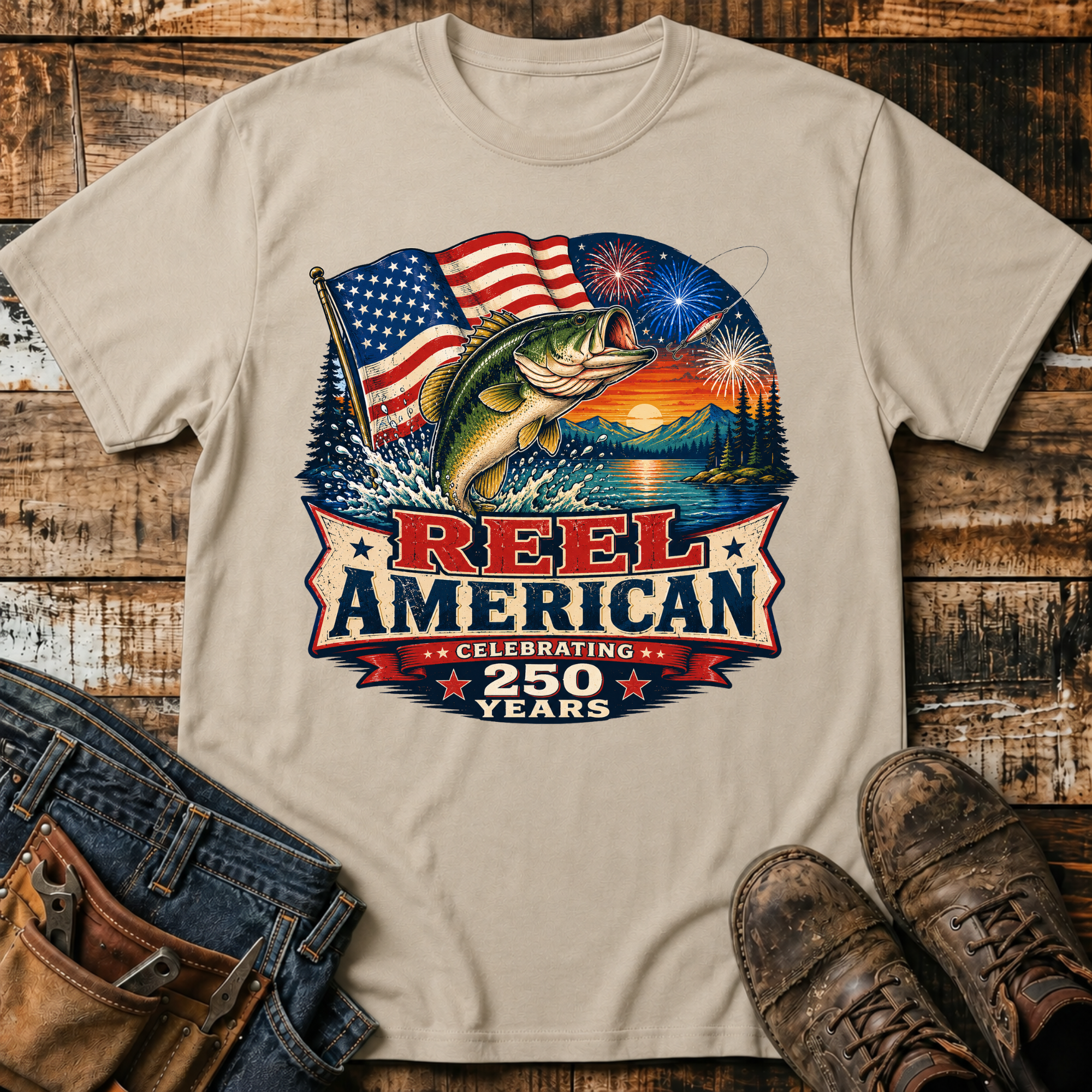 Reel American Fishing T-Shirt