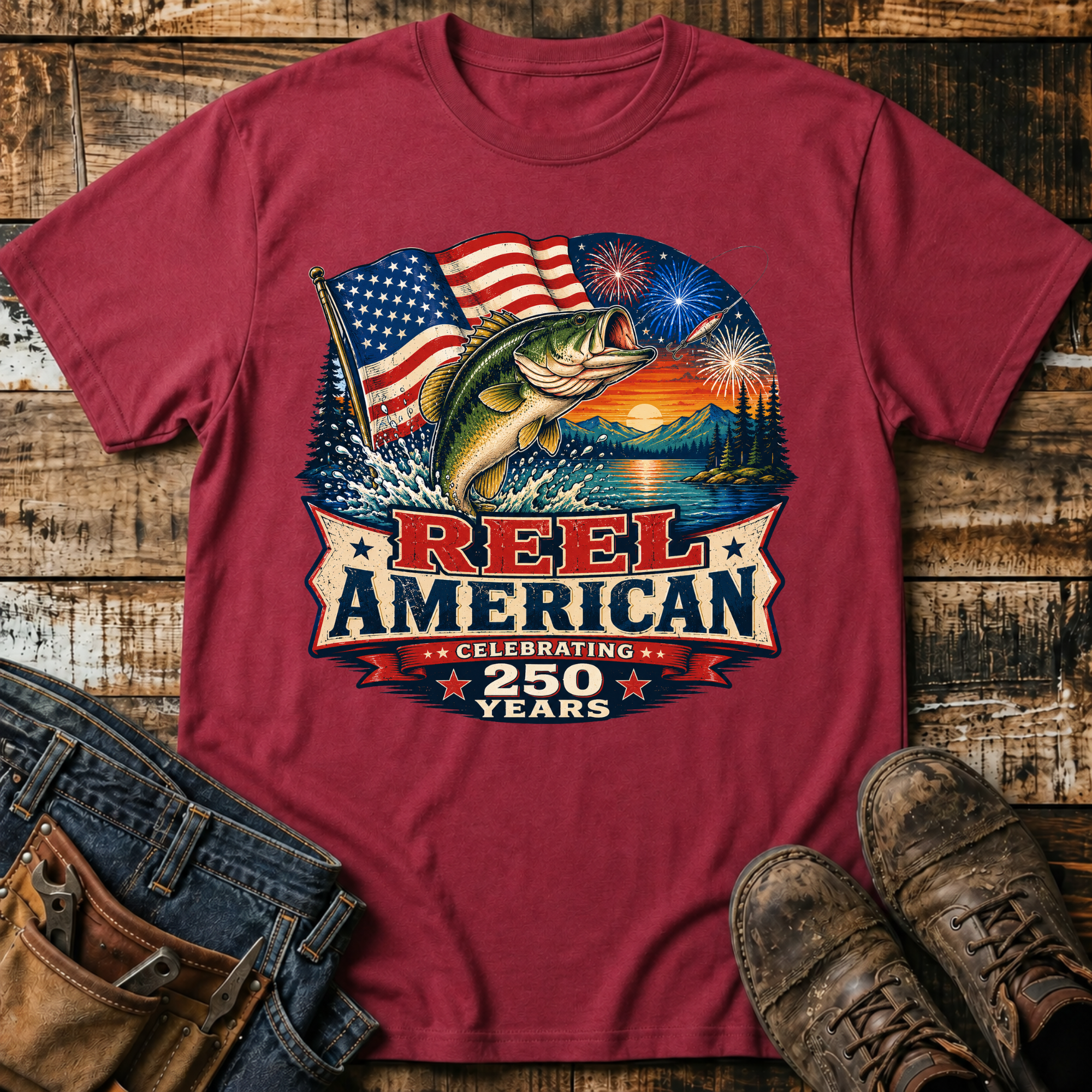 Reel American Fishing T-Shirt