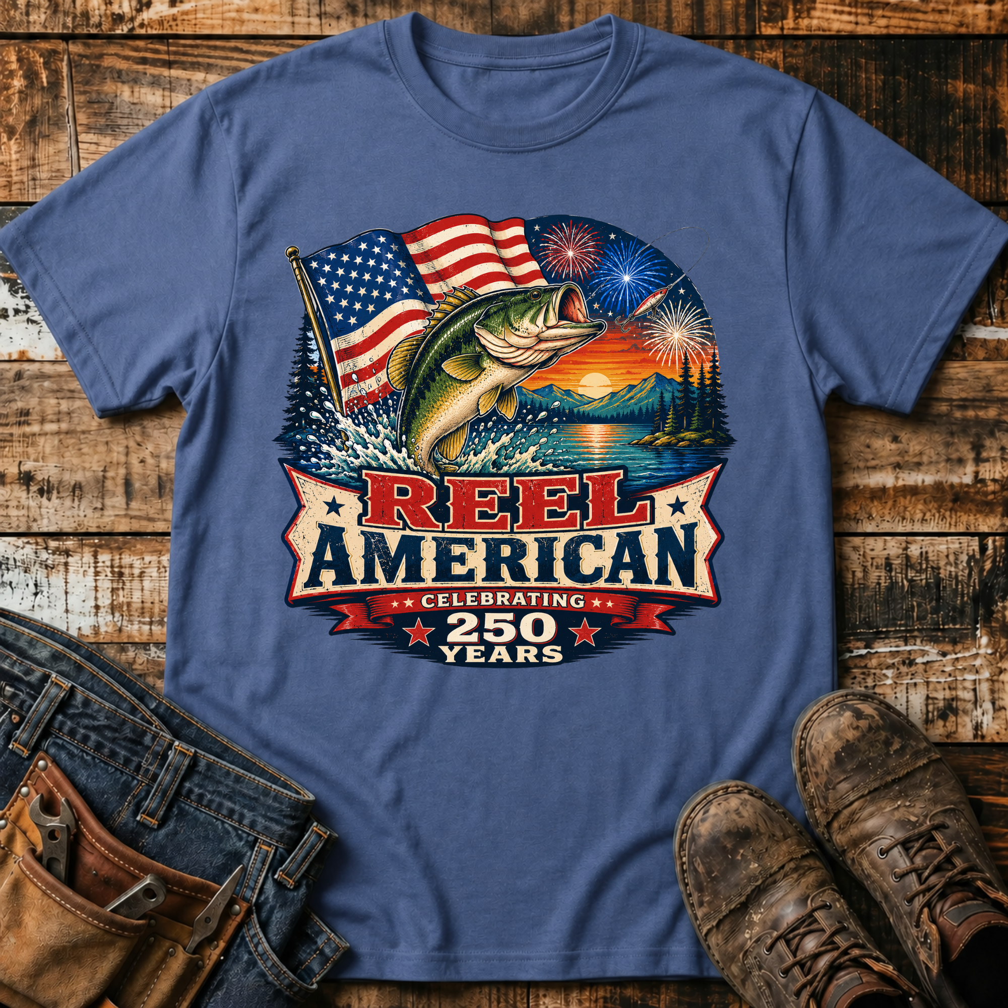 Reel American Fishing T-Shirt