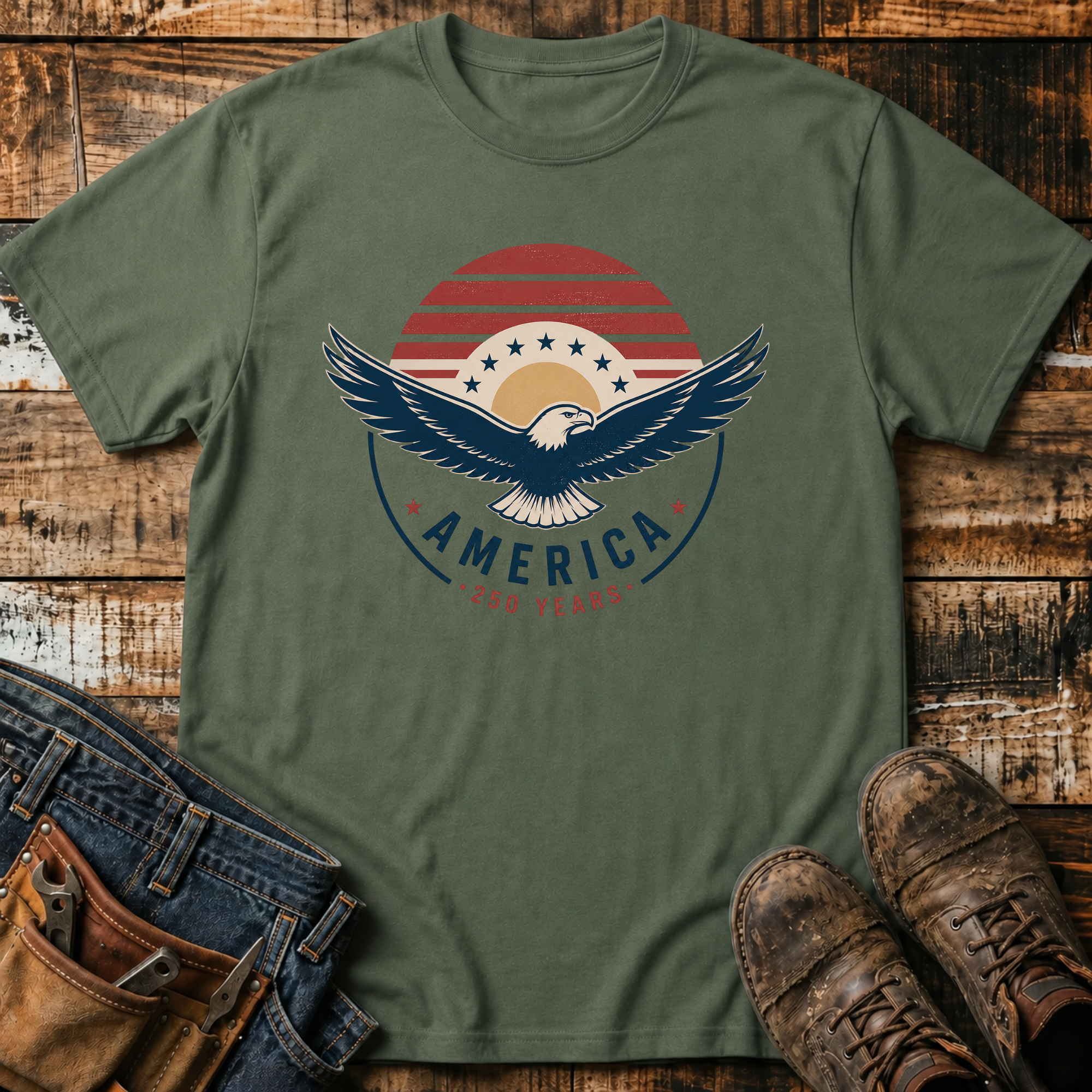 America 250 Years Retro T-Shirt