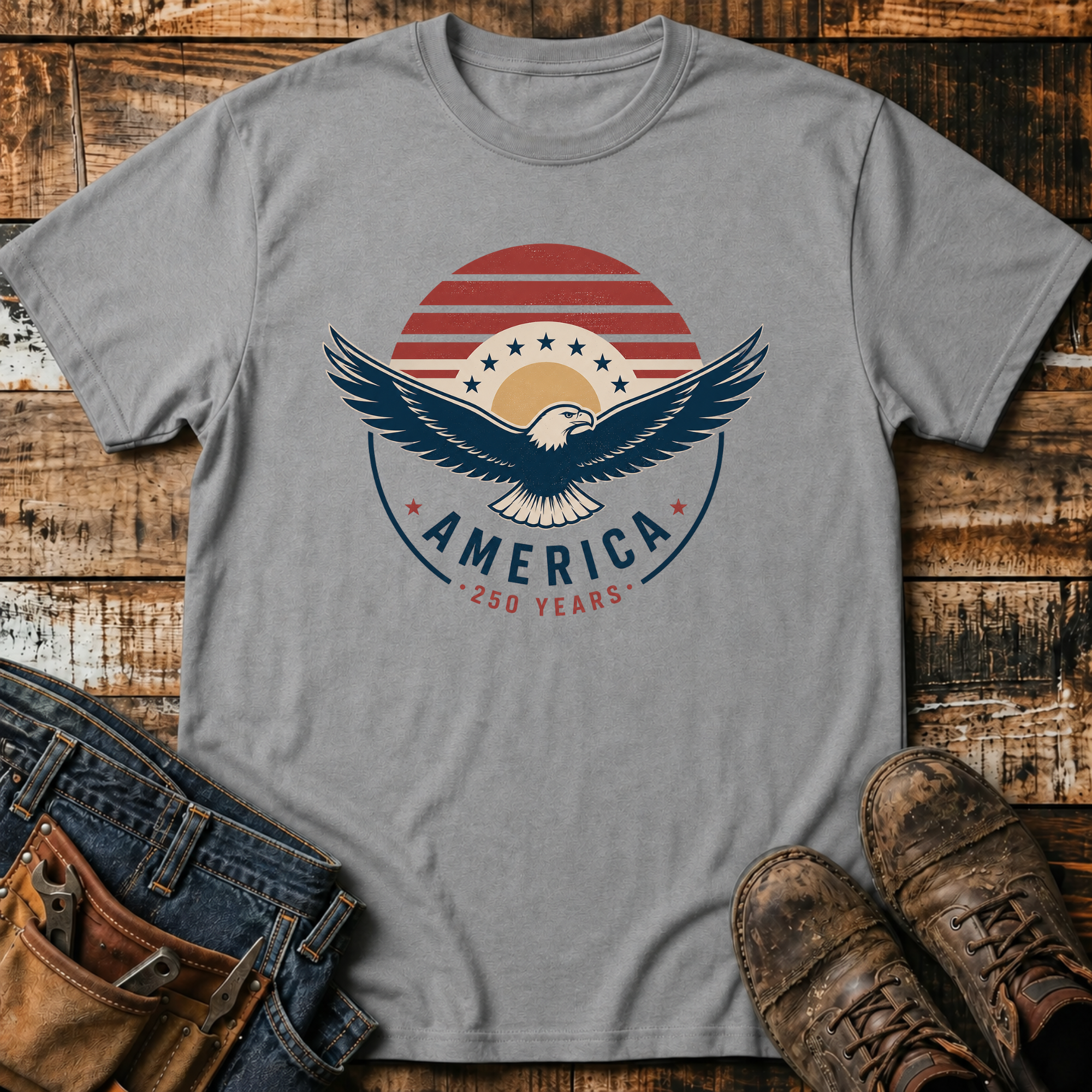 America 250 Years Retro T-Shirt