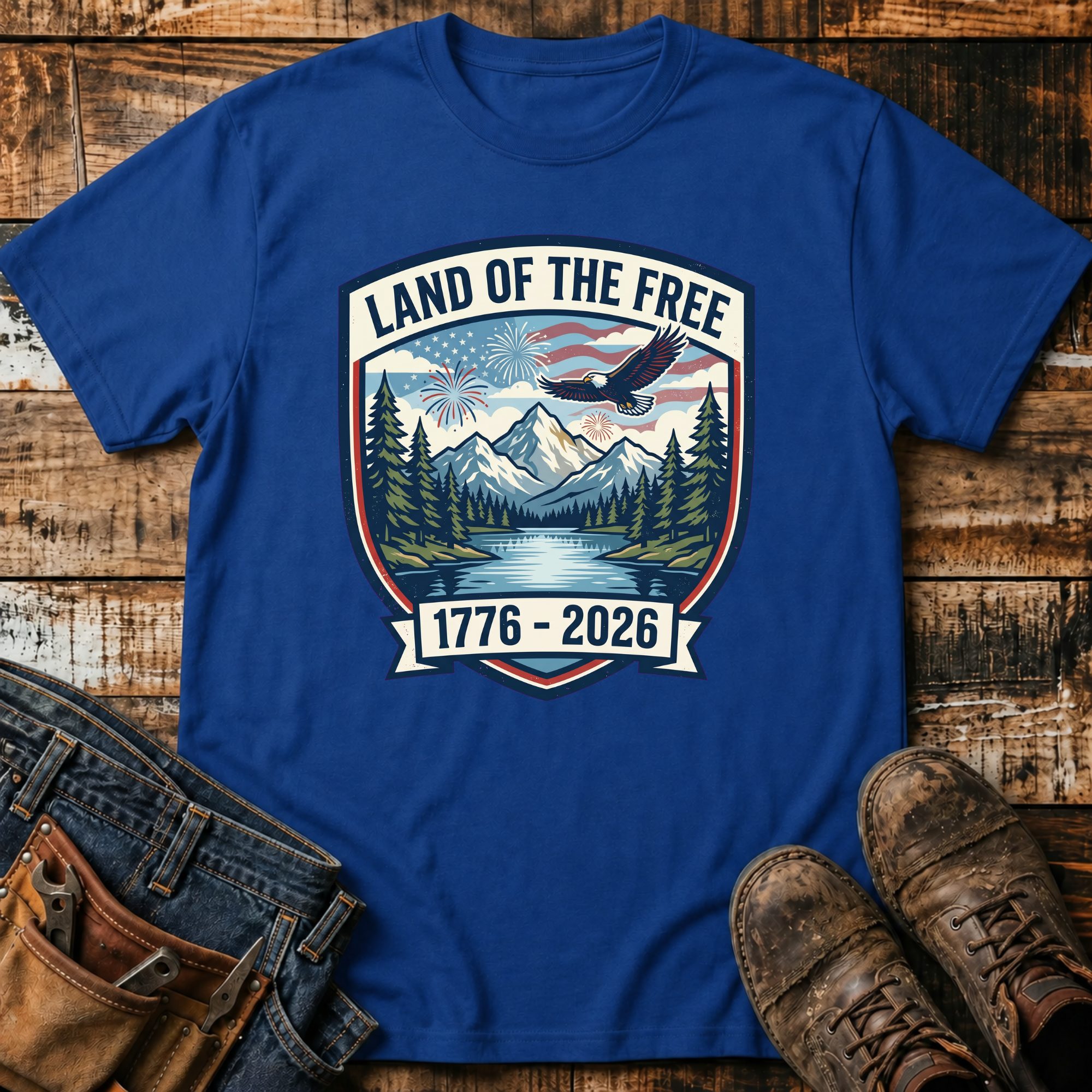 Land of the Free 1776-2026 T-Shirt