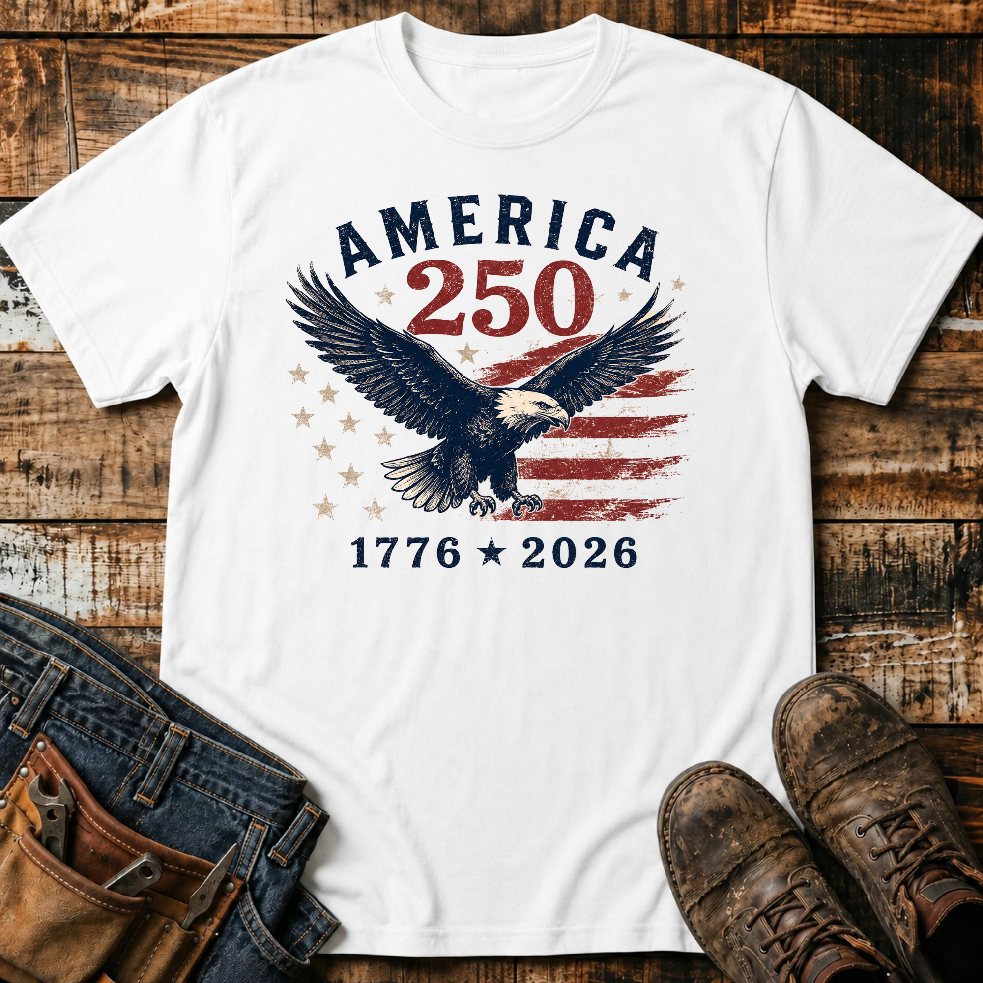 1776-2026 250 Eagle T-Shirt