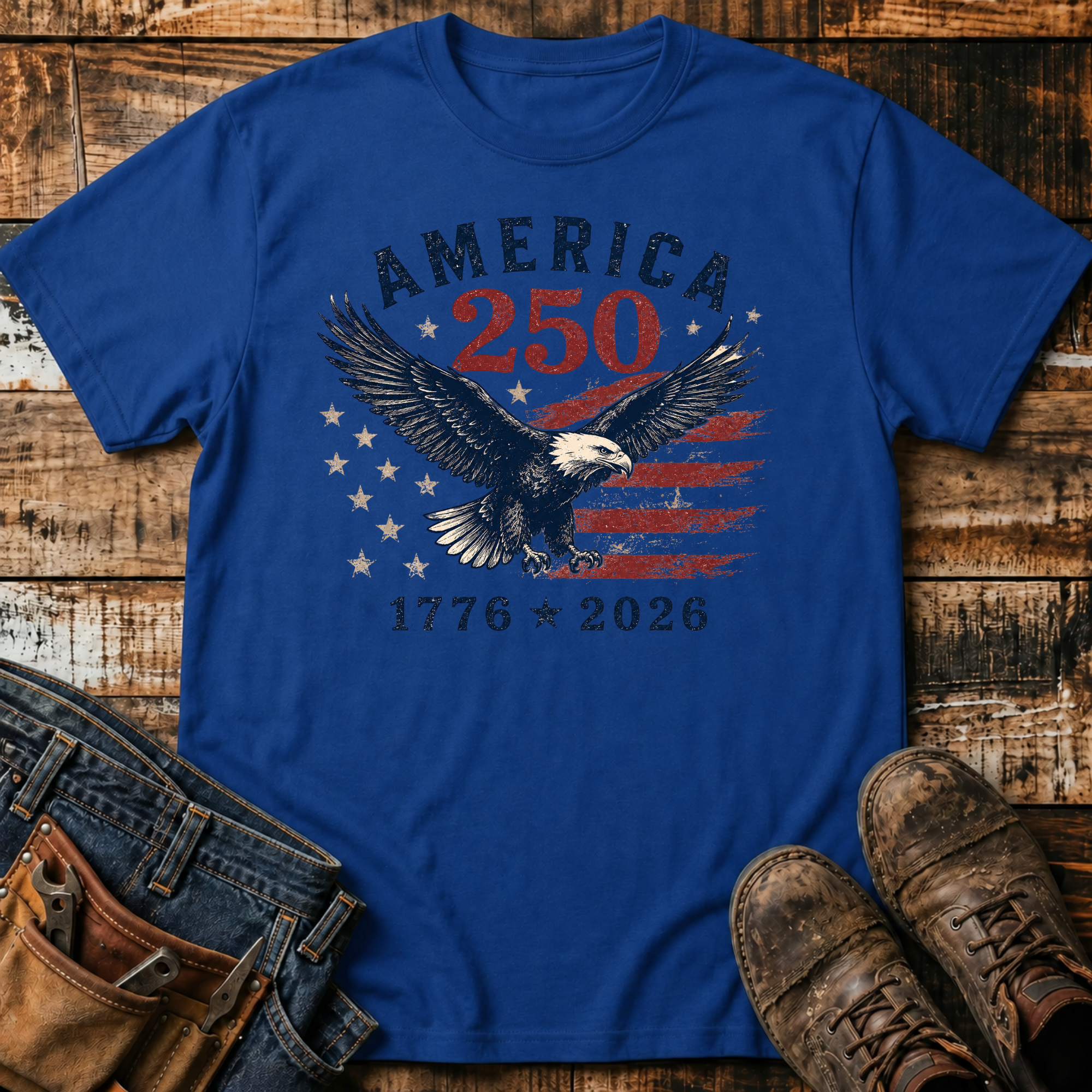 1776-2026 250 Eagle T-Shirt