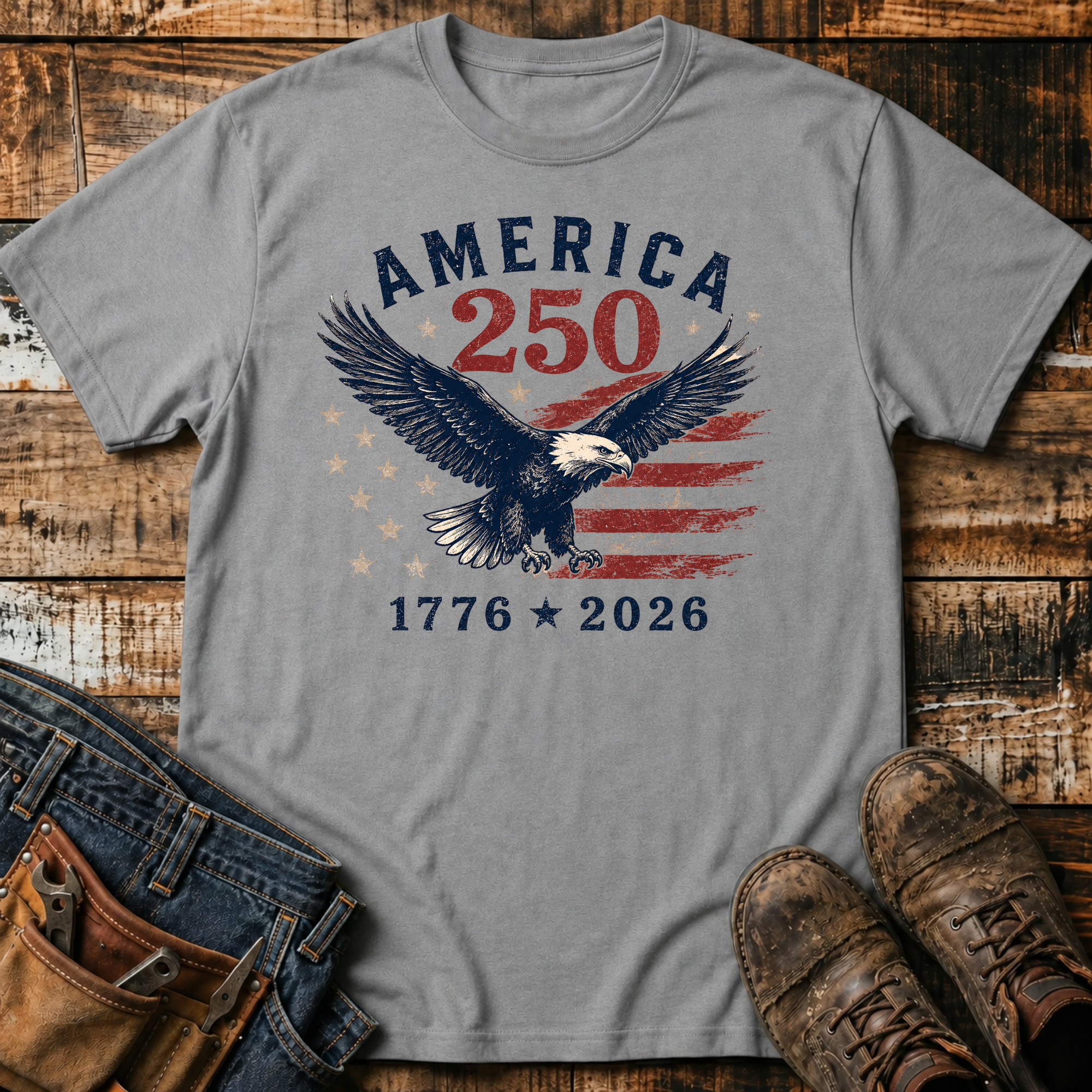1776-2026 250 Eagle T-Shirt