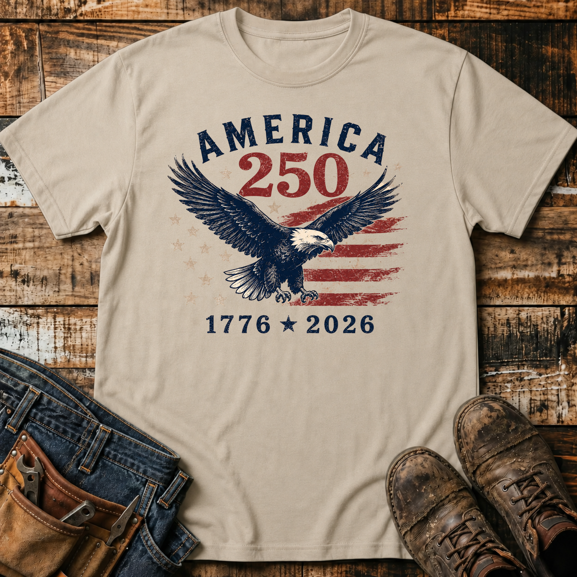 1776-2026 250 Eagle T-Shirt