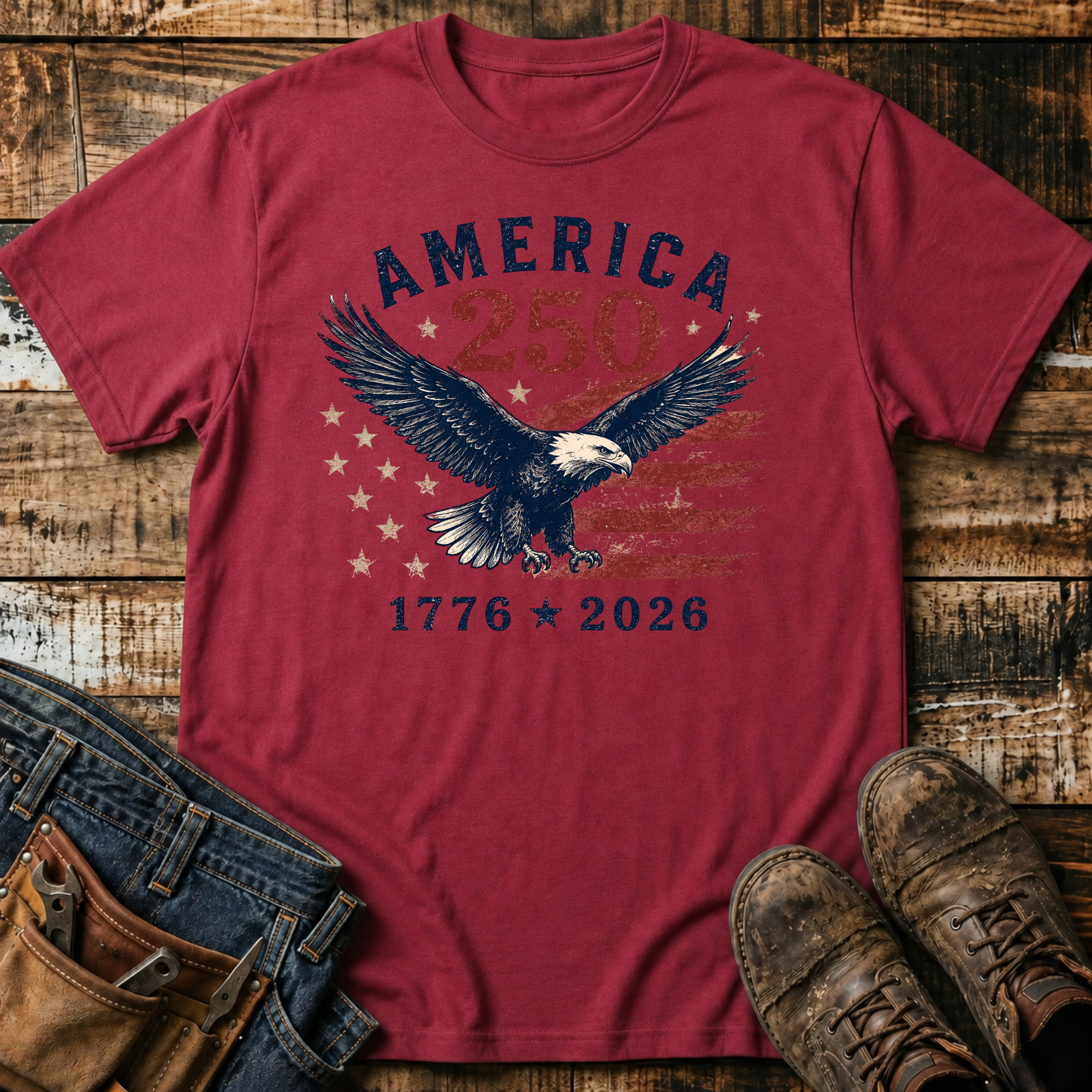 1776-2026 250 Eagle T-Shirt