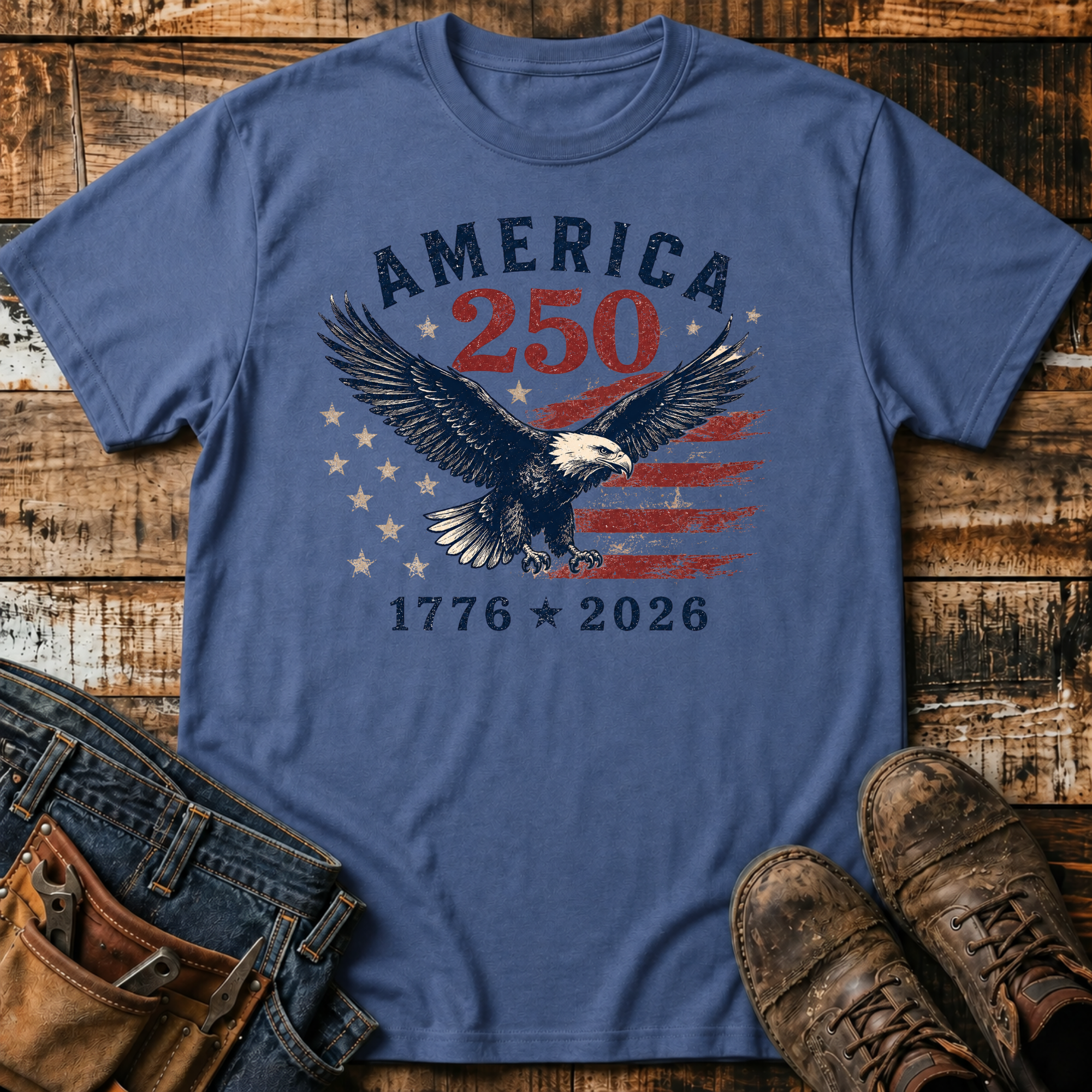 1776-2026 250 Eagle T-Shirt