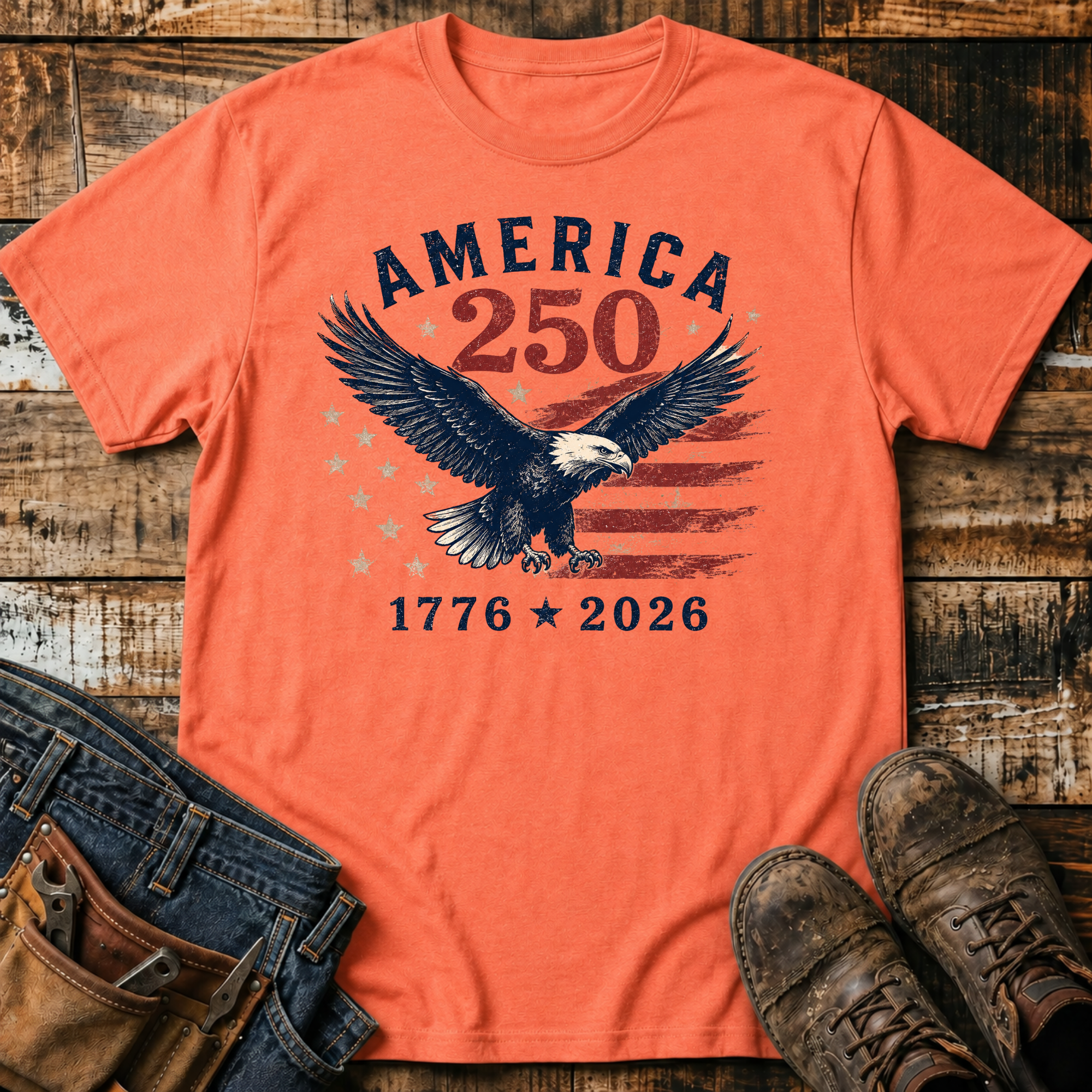 1776-2026 250 Eagle T-Shirt