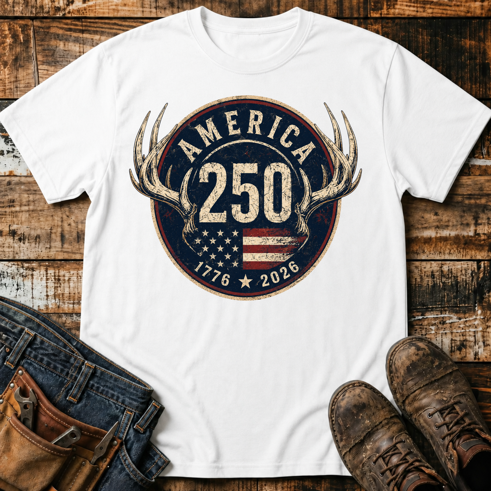 1776-2026 Antler T-Shirt