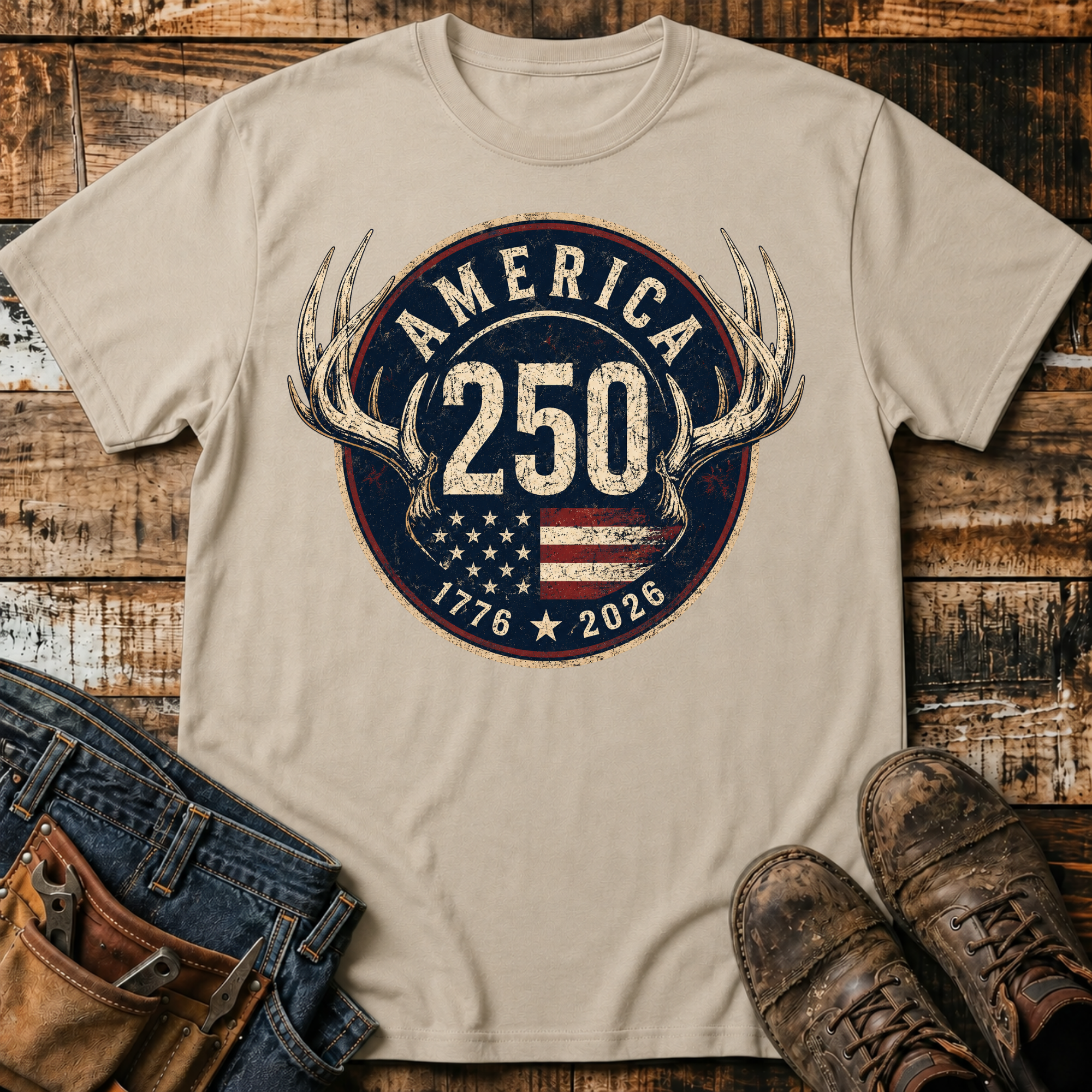1776-2026 Antler T-Shirt