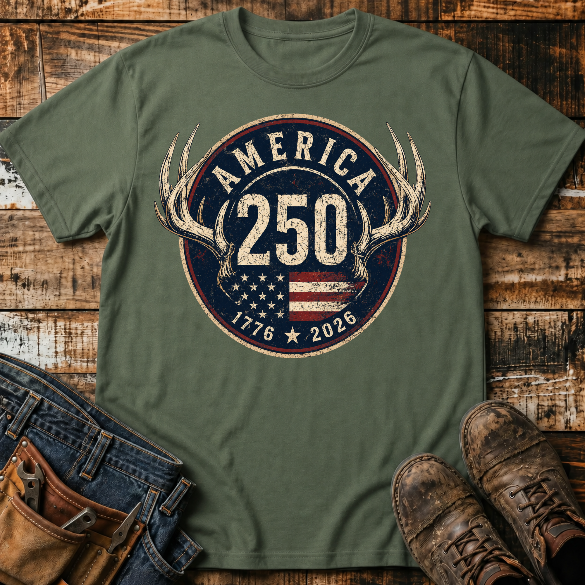 1776-2026 Antler T-Shirt