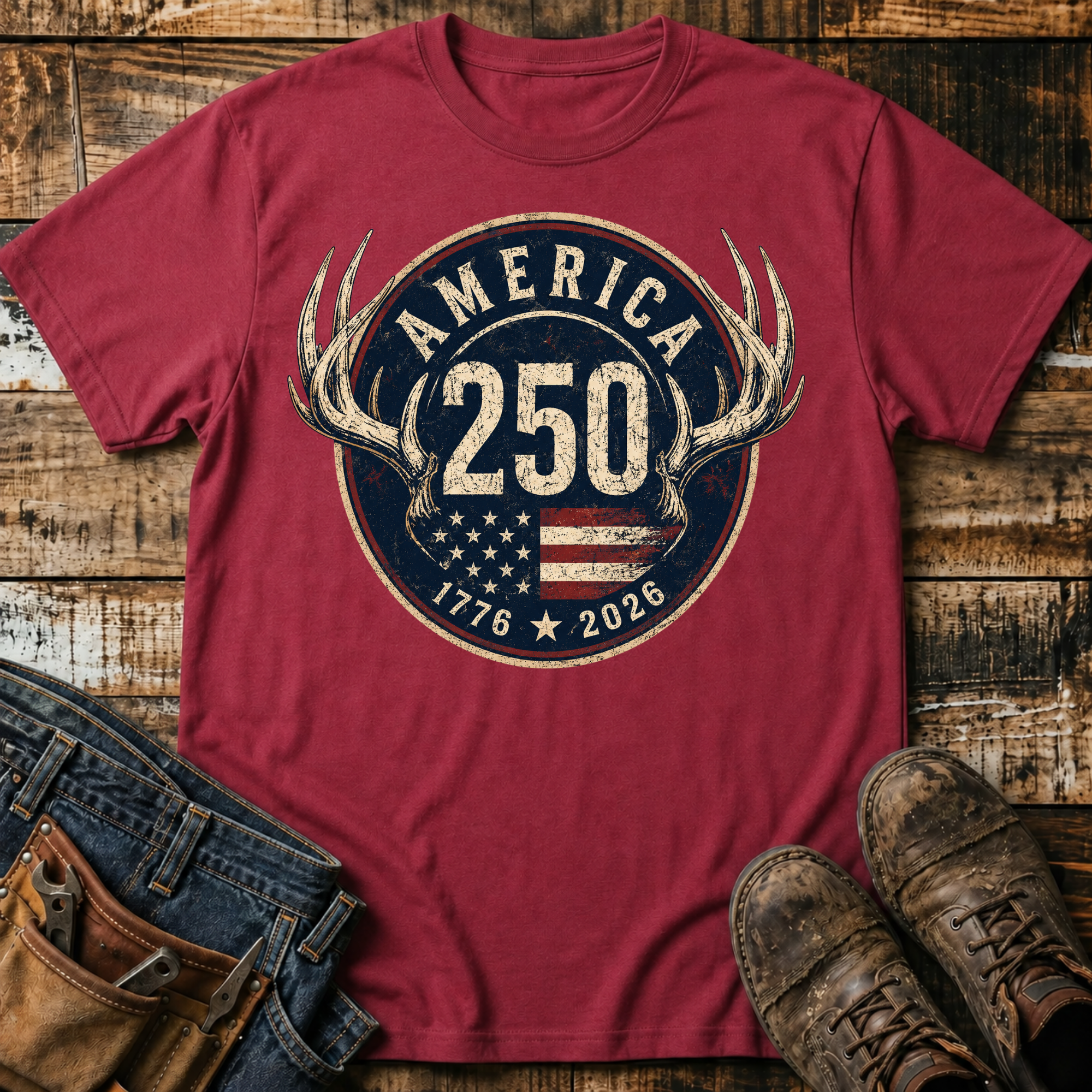 1776-2026 Antler T-Shirt