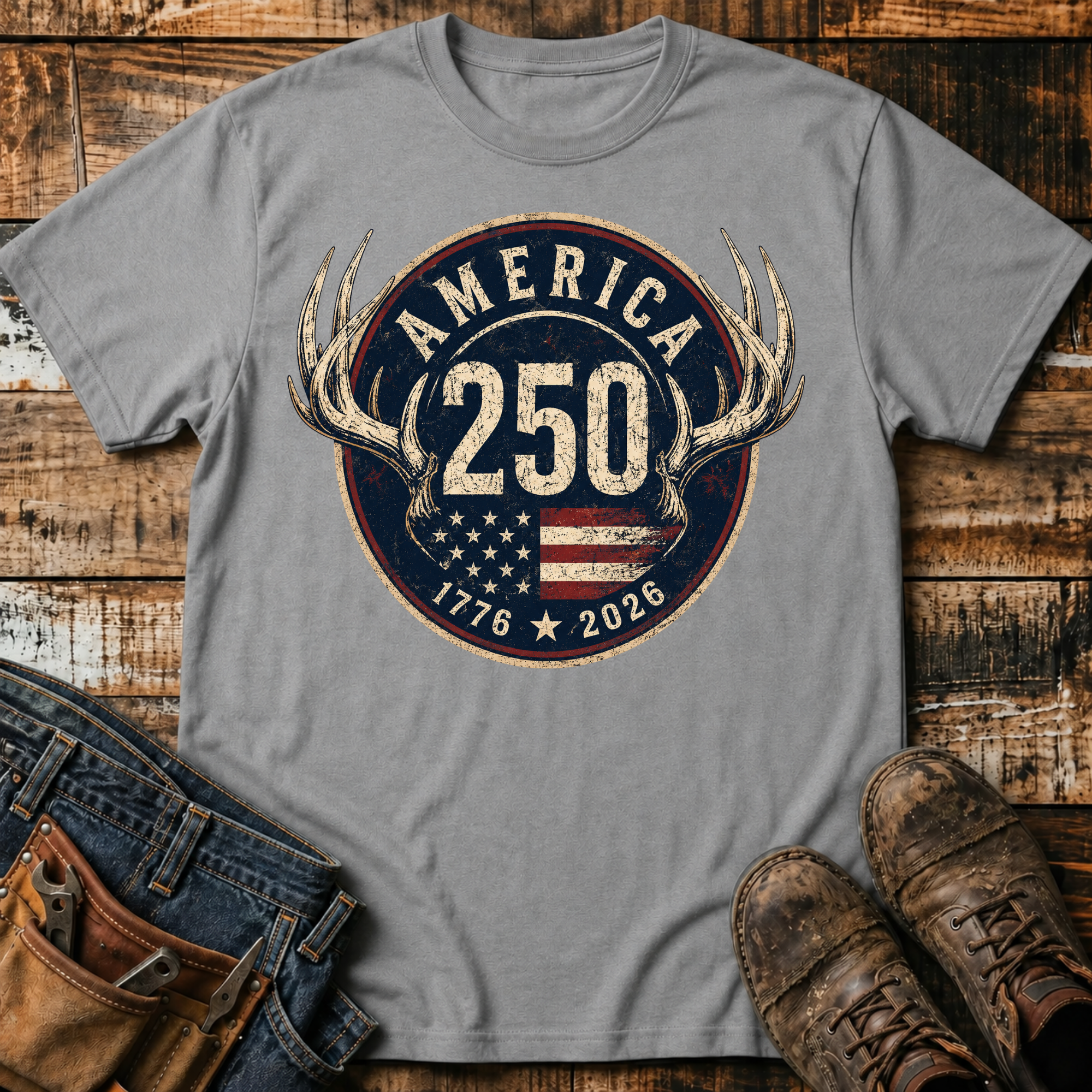 1776-2026 Antler T-Shirt