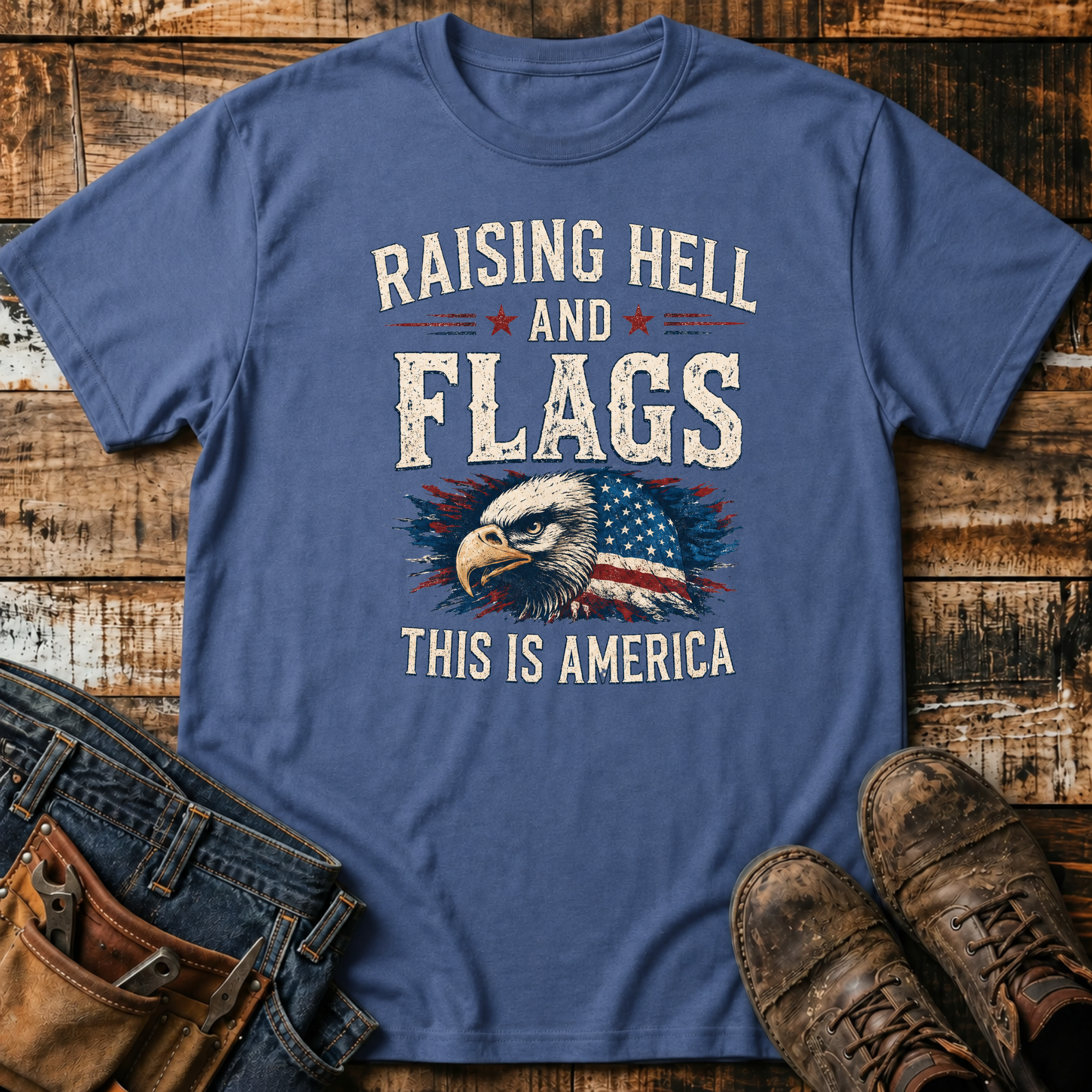 Raising Hell & Flags T-Shirt