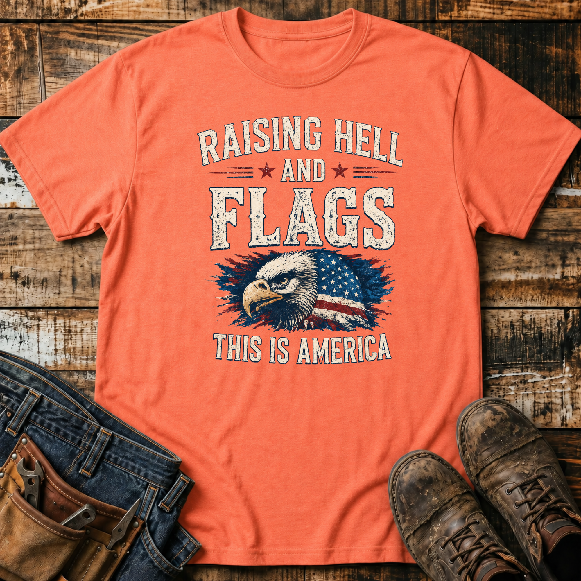 Raising Hell & Flags T-Shirt