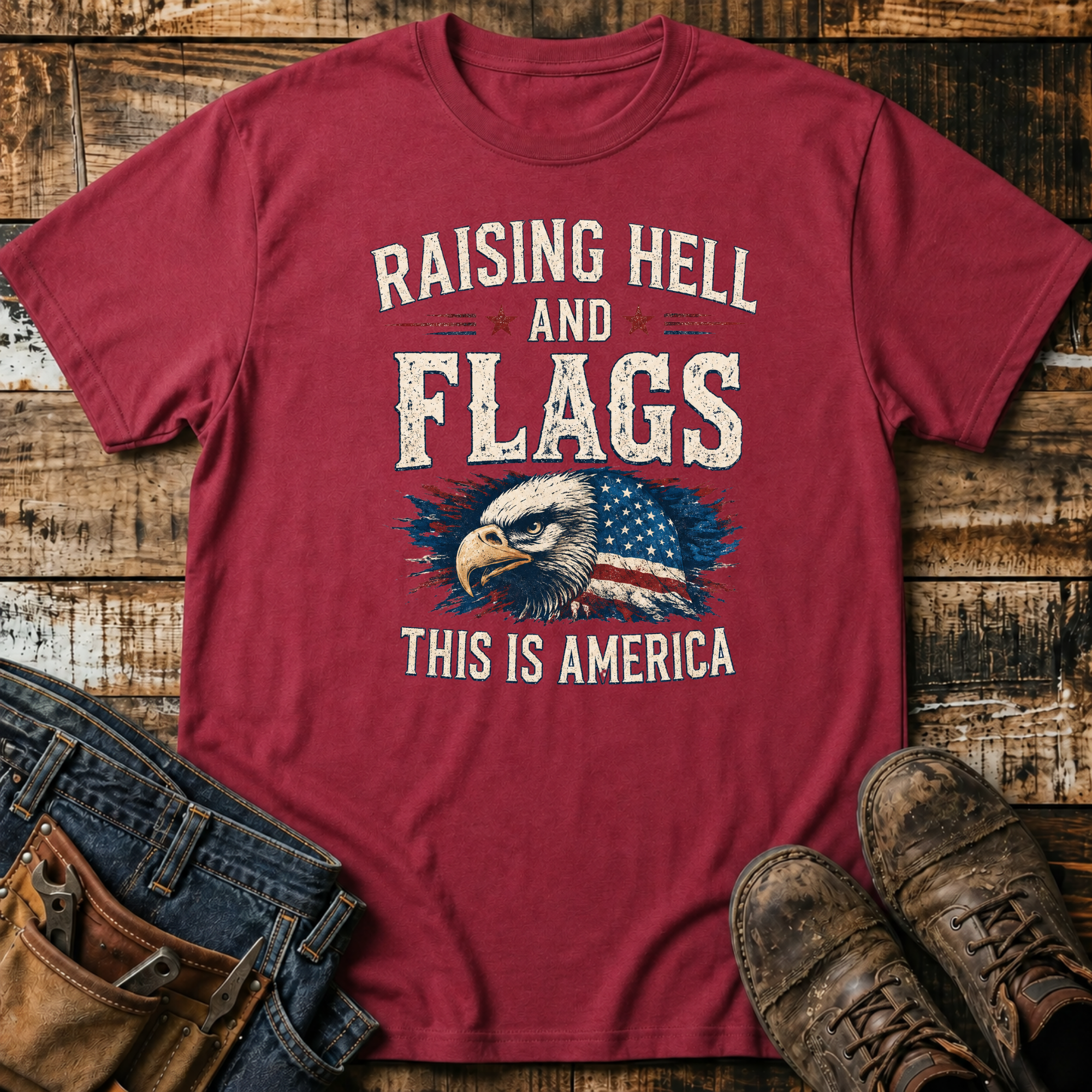 Raising Hell & Flags T-Shirt