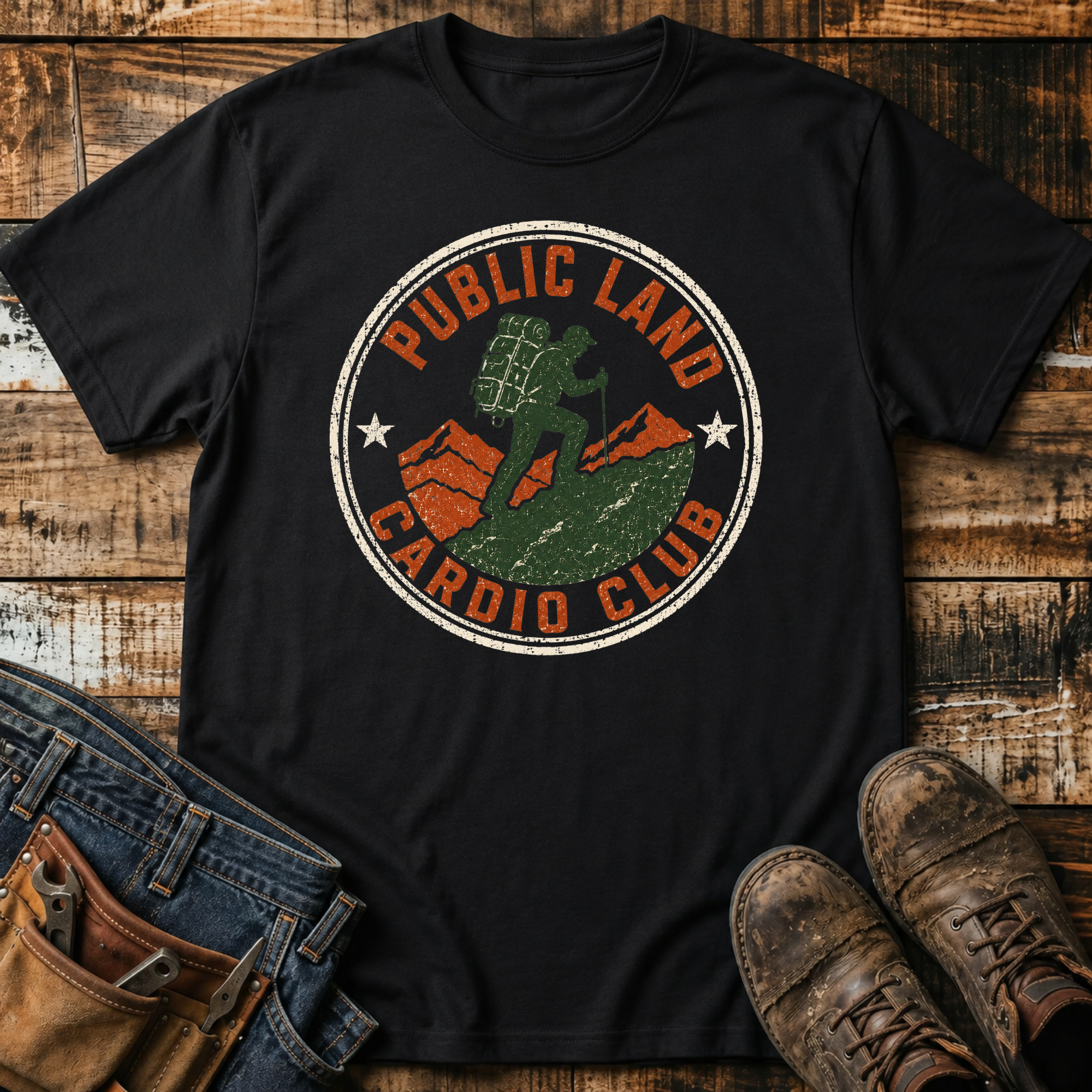 Public Land Cardio Club Emblem T-Shirt
