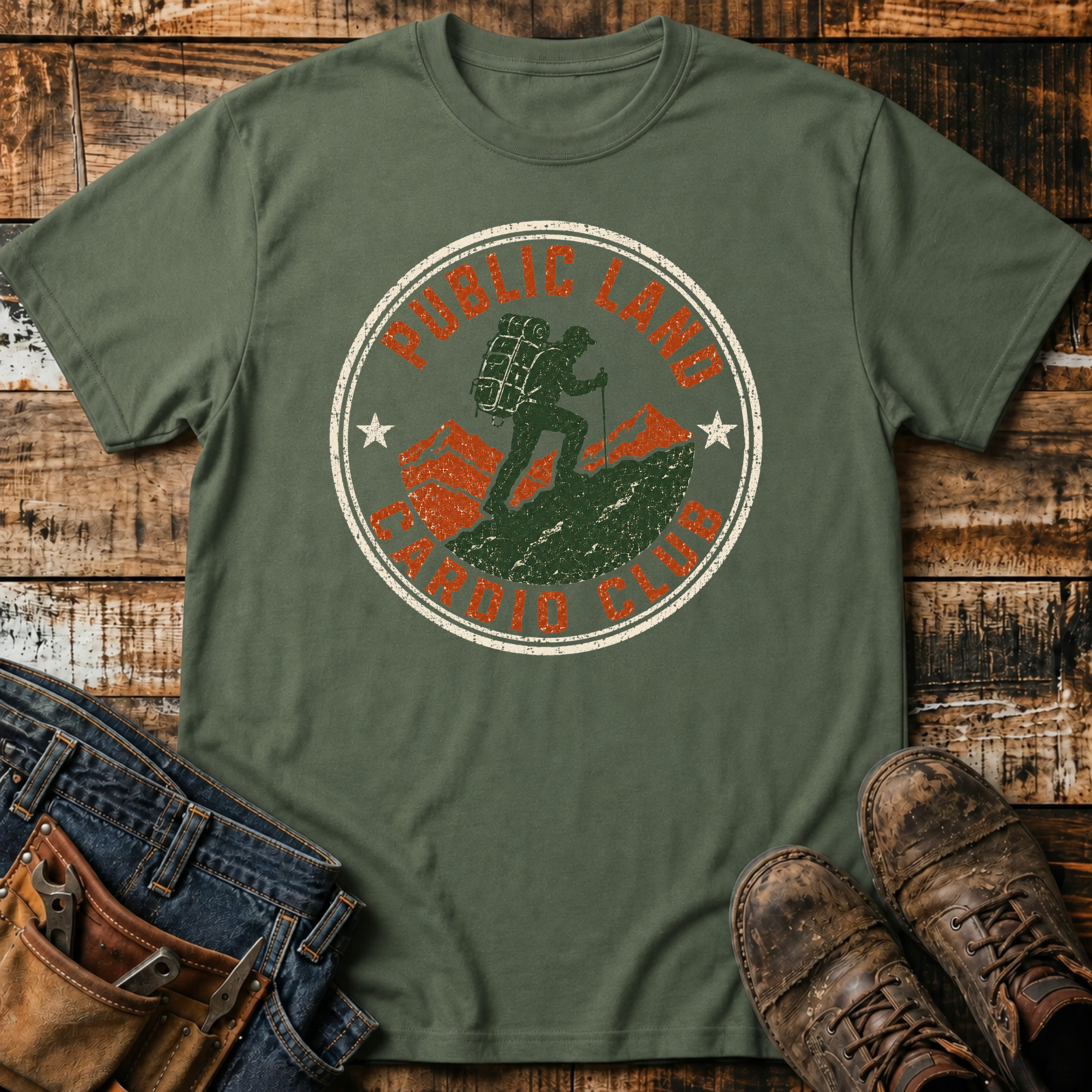 Public Land Cardio Club Emblem T-Shirt