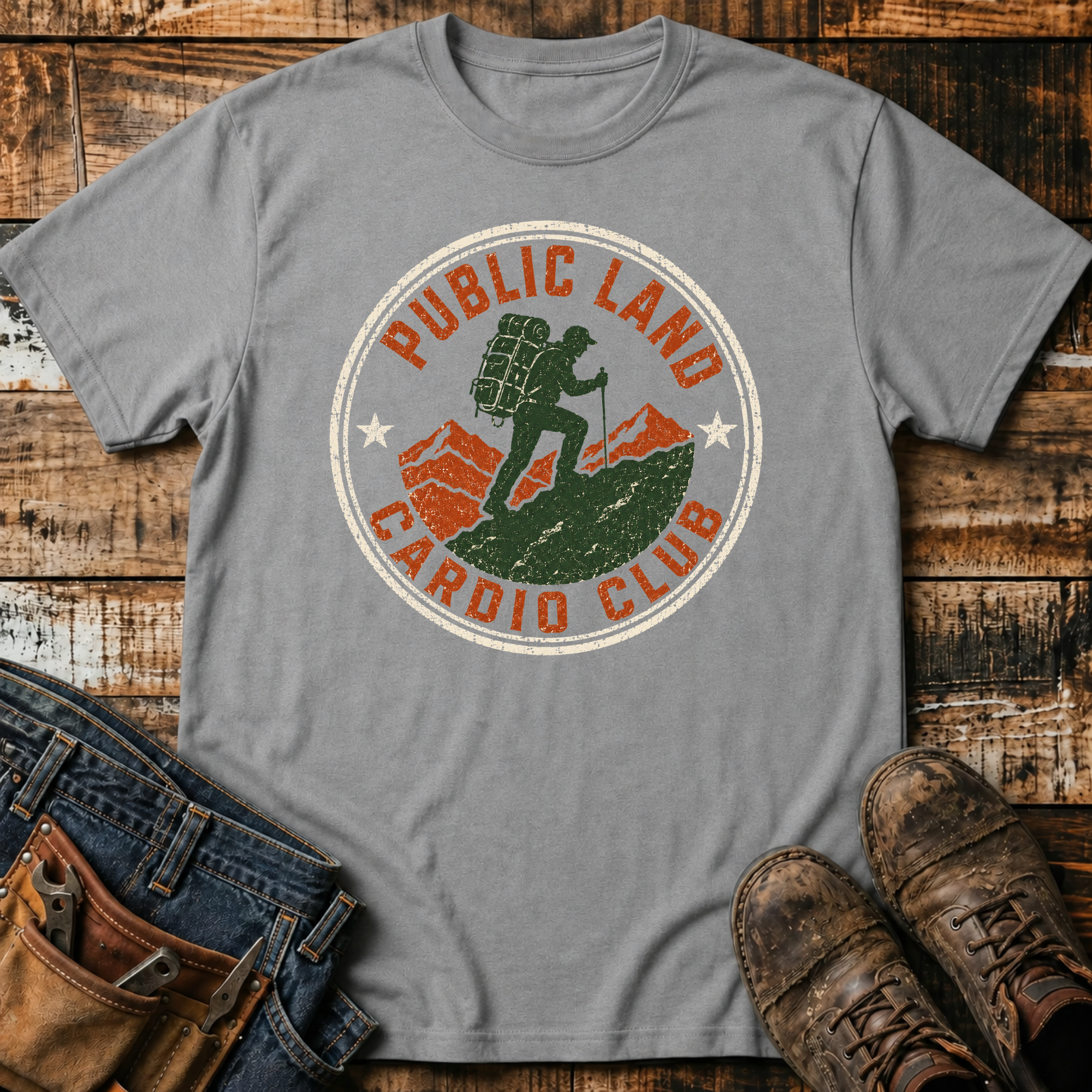 Public Land Cardio Club Emblem T-Shirt