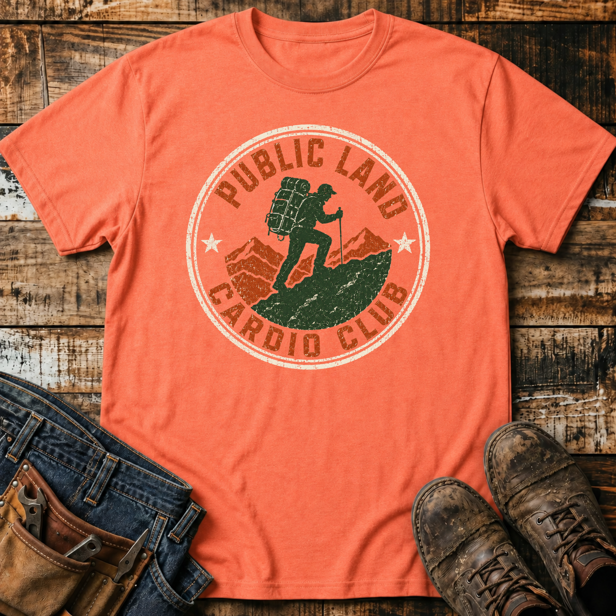 Public Land Cardio Club Emblem T-Shirt