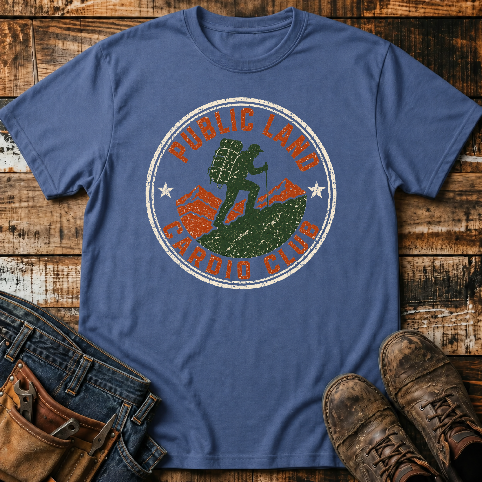 Public Land Cardio Club Emblem T-Shirt