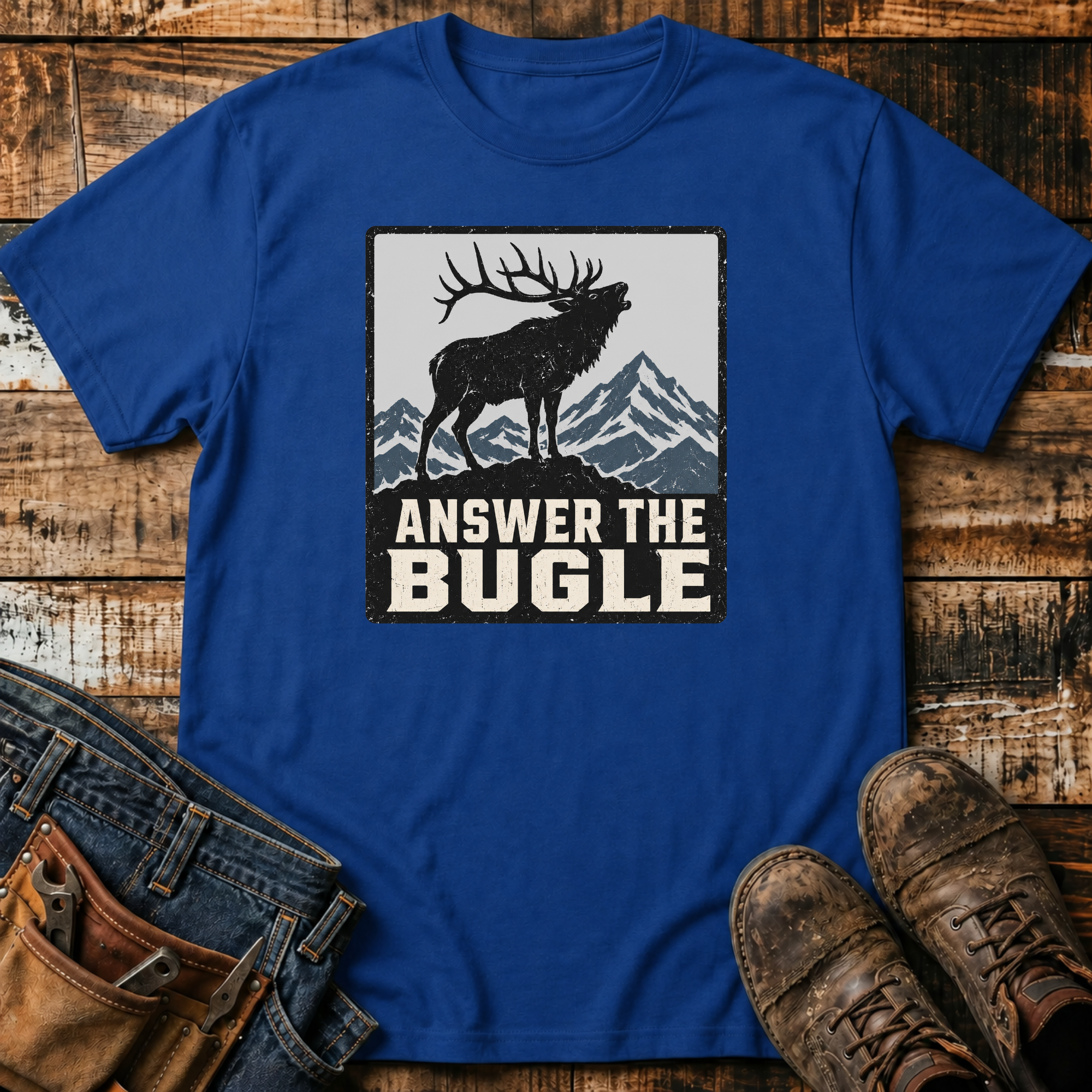 Answer the Bugle Elk T-Shirt