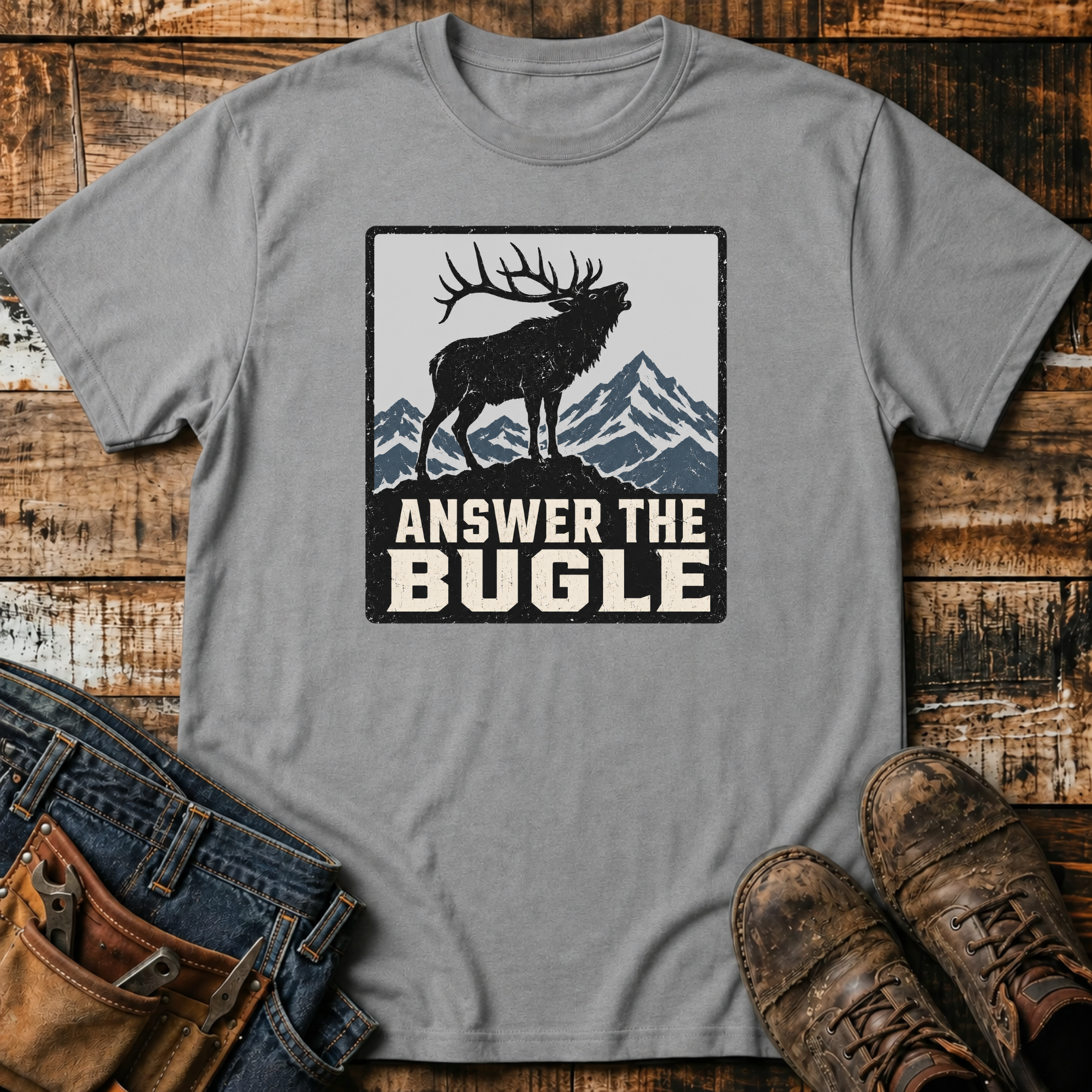 Answer the Bugle Elk T-Shirt