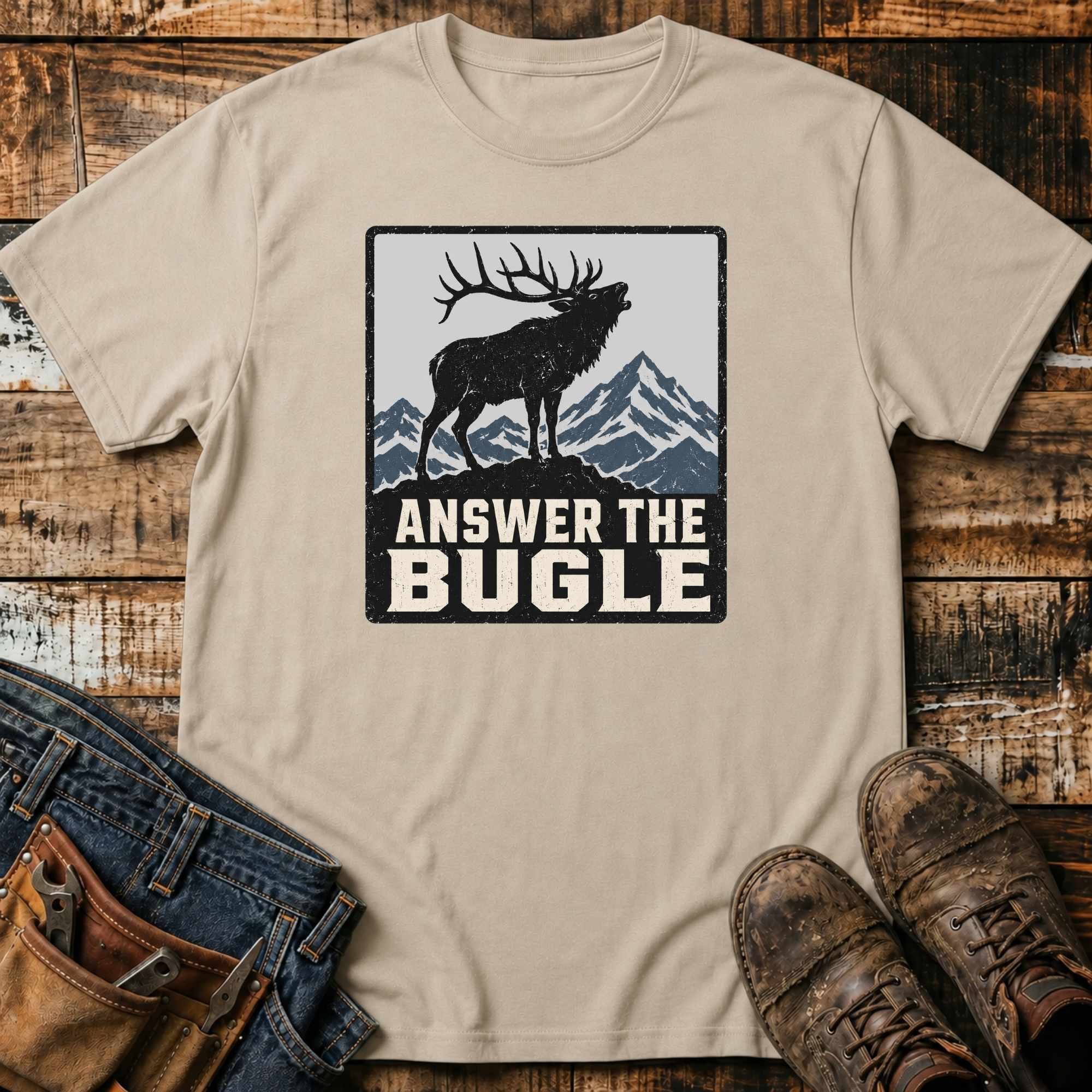 Answer the Bugle Elk T-Shirt