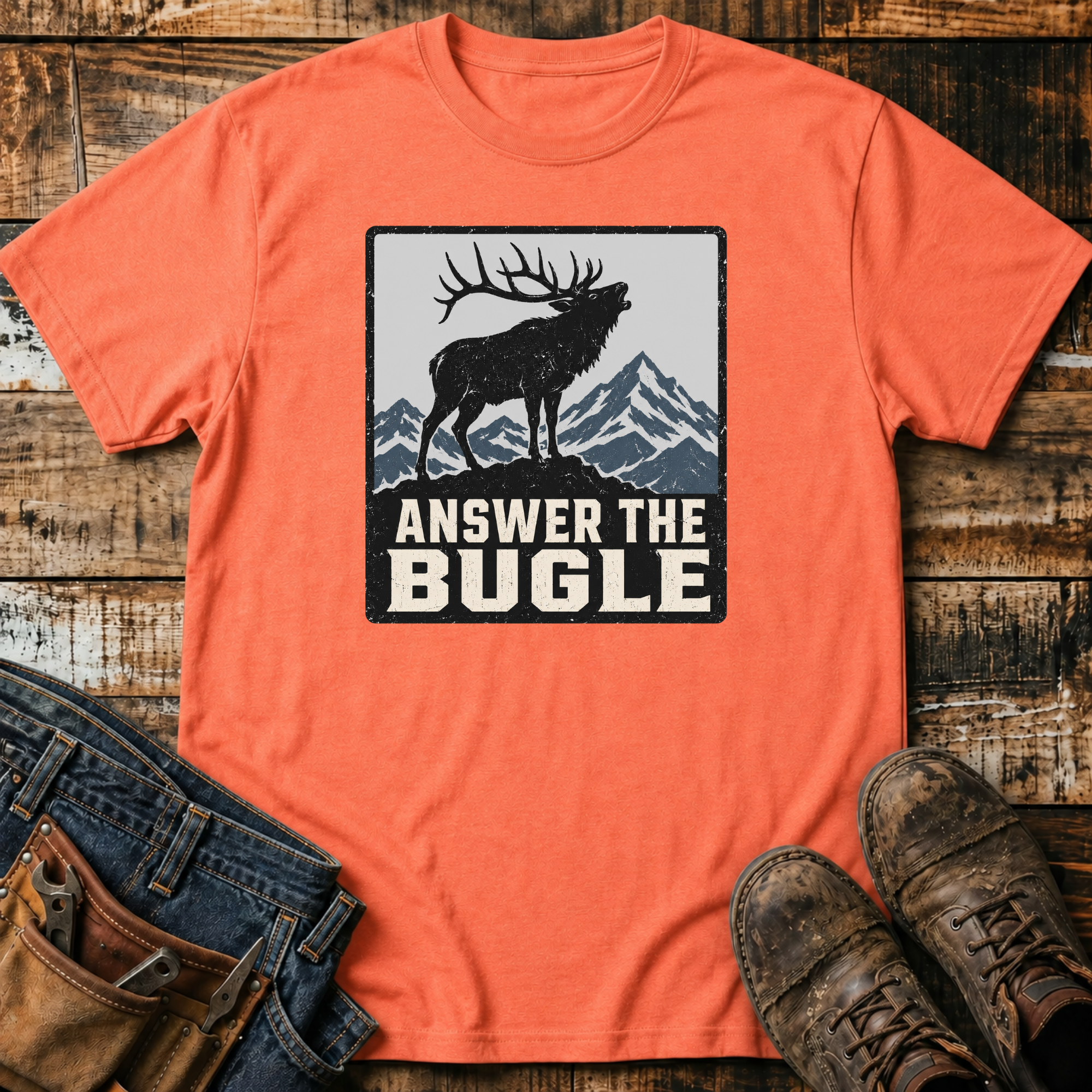 Answer the Bugle Elk T-Shirt
