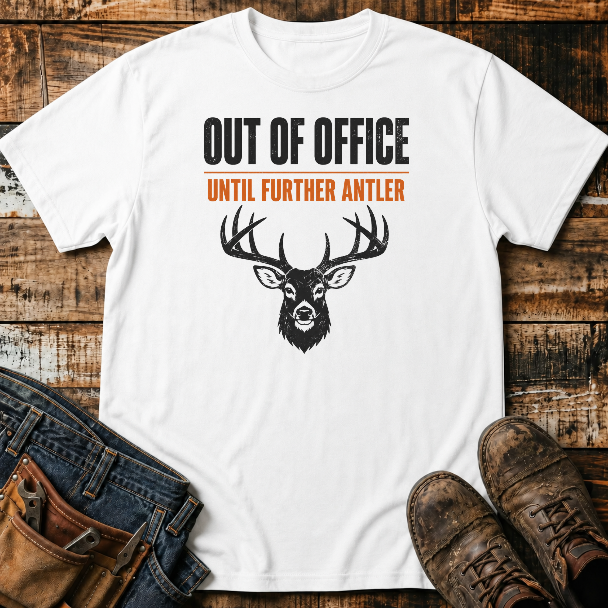 Out of Office Until Further Antler T-Shirt