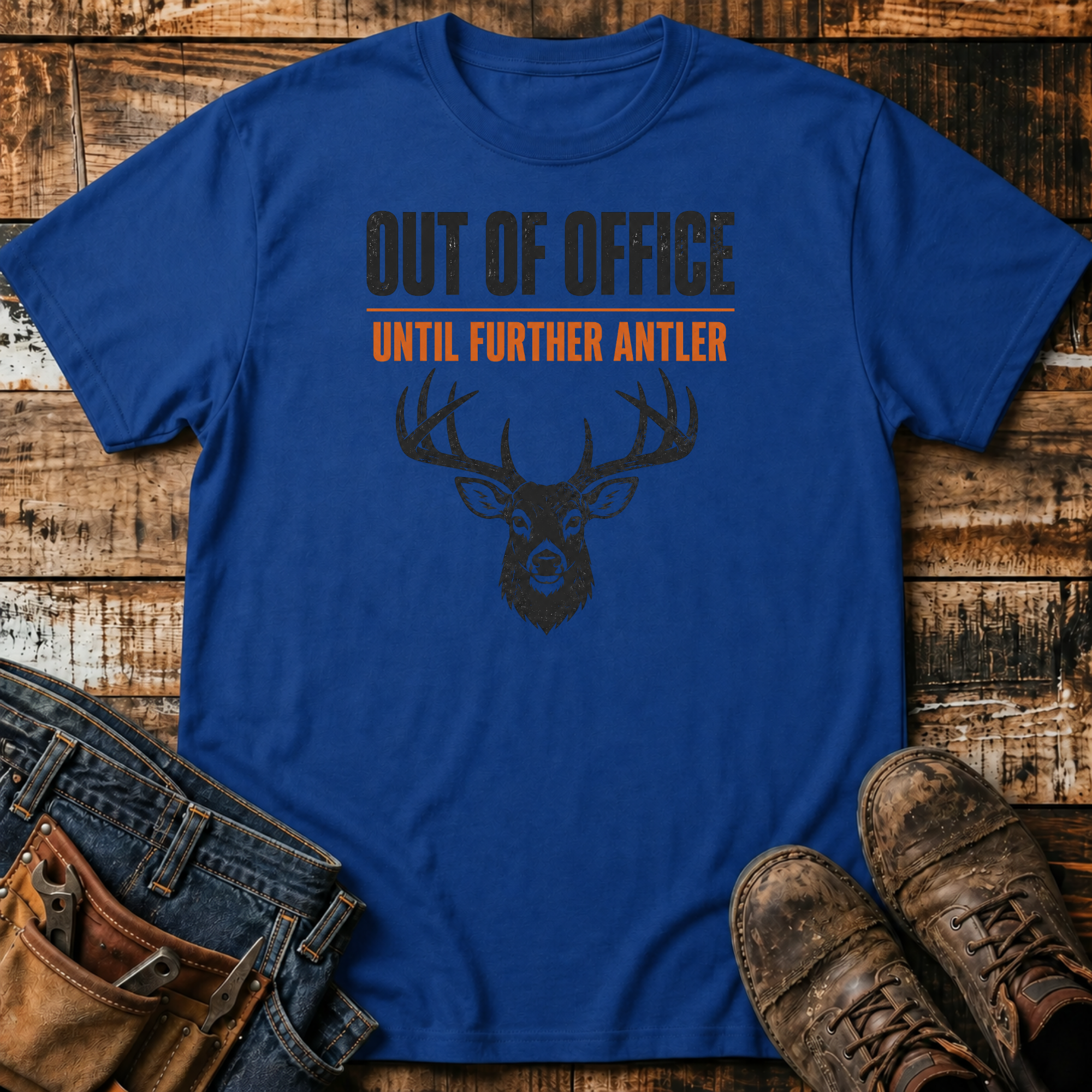 Out of Office Until Further Antler T-Shirt
